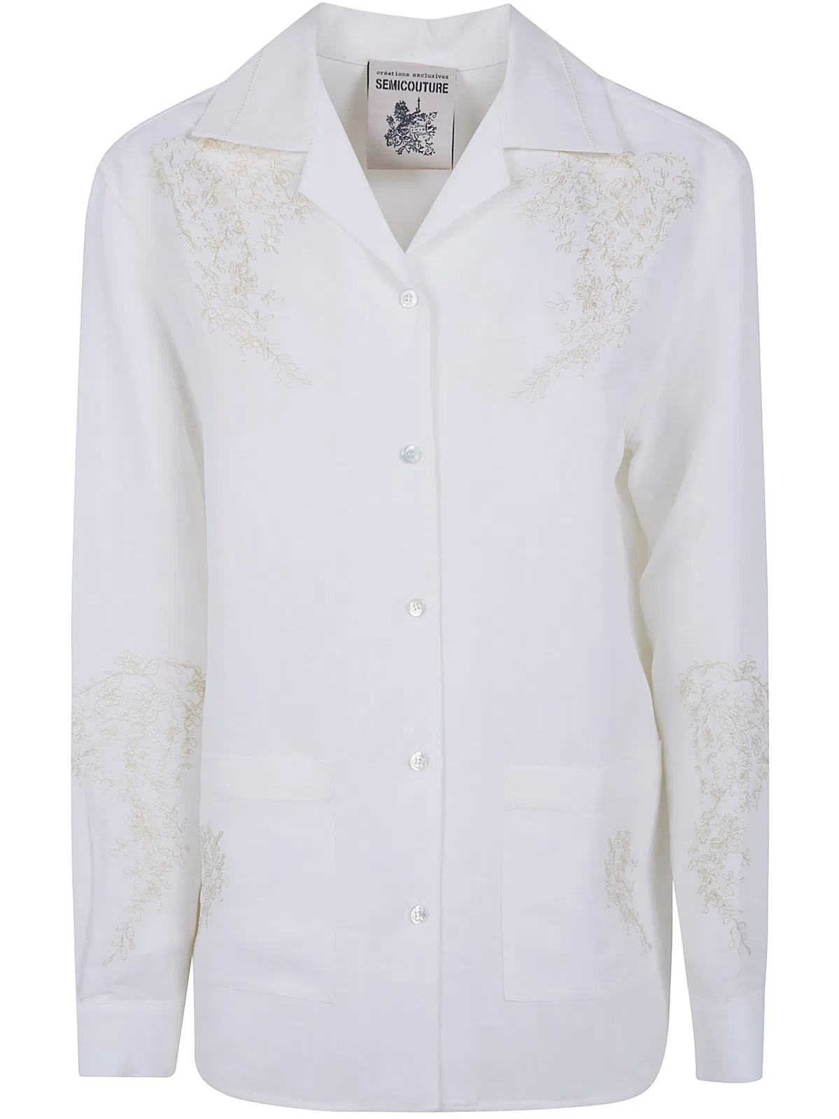 Embroidered Linen Pijama Jacket