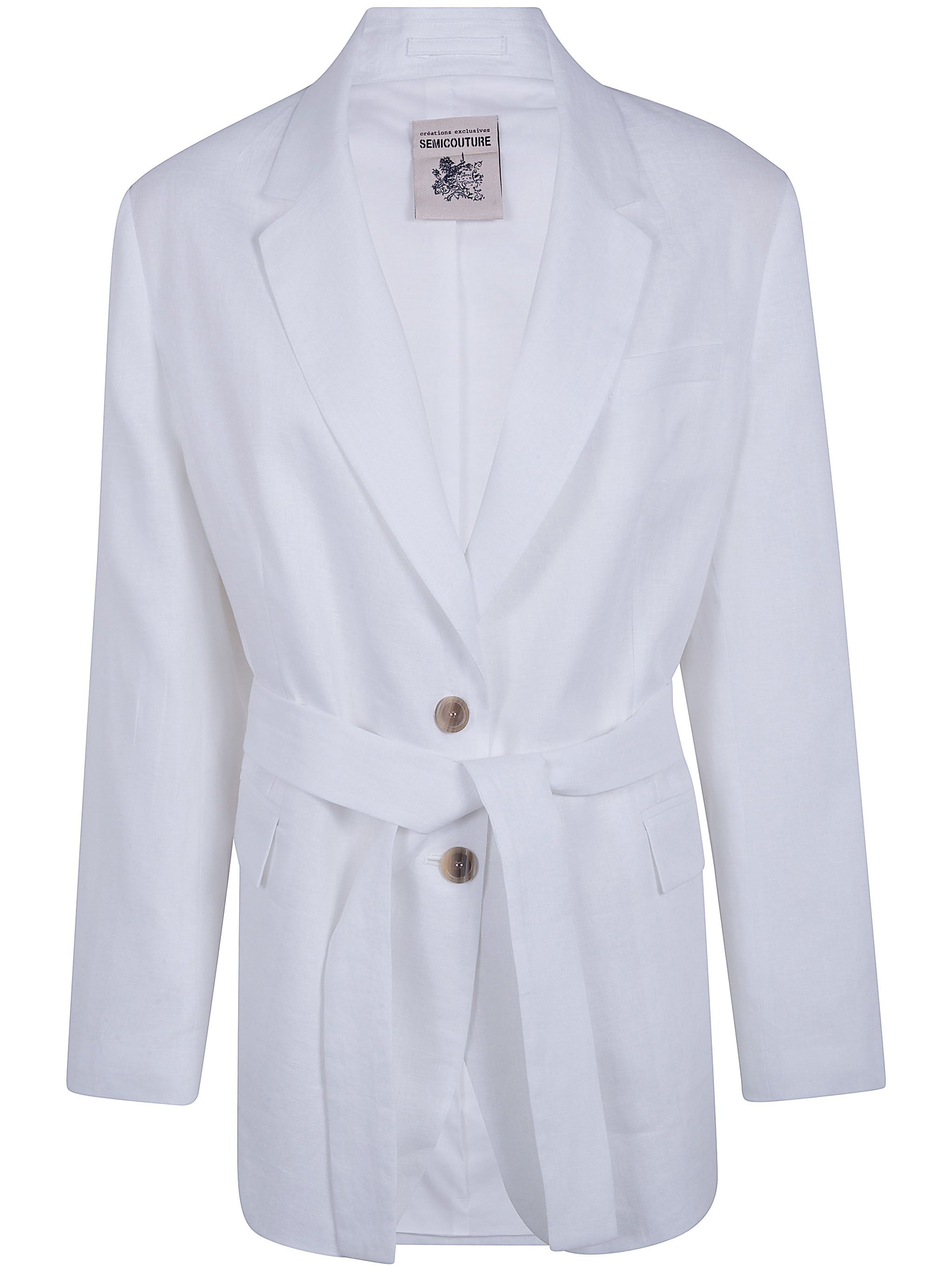 Belted Linen Jacket