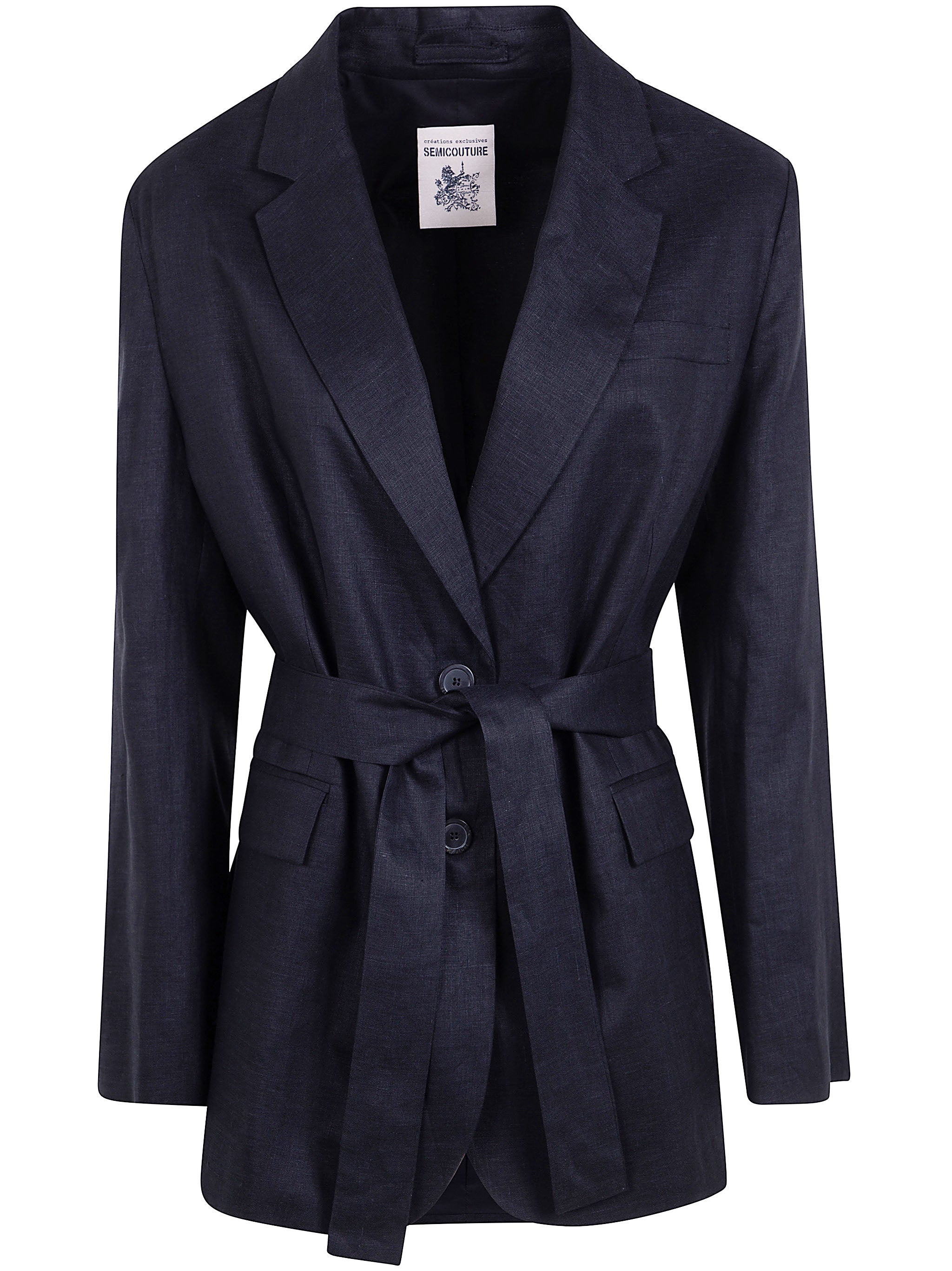 Belted Linen Jacket