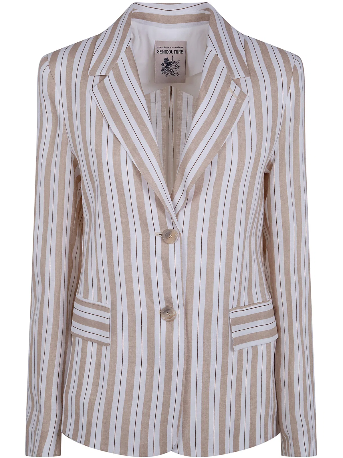 Stripe Linen Classic Jacket