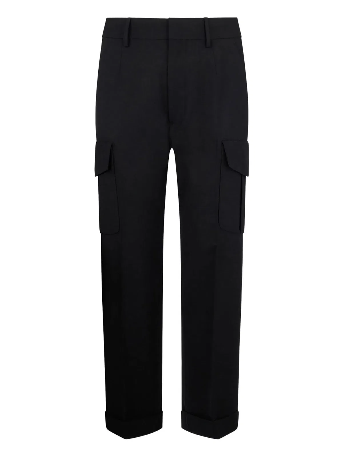 Dsquared2 Black Virgin Wool Elastane Pants