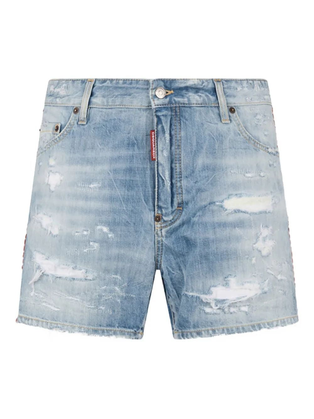 Distressed-Effect Shorts