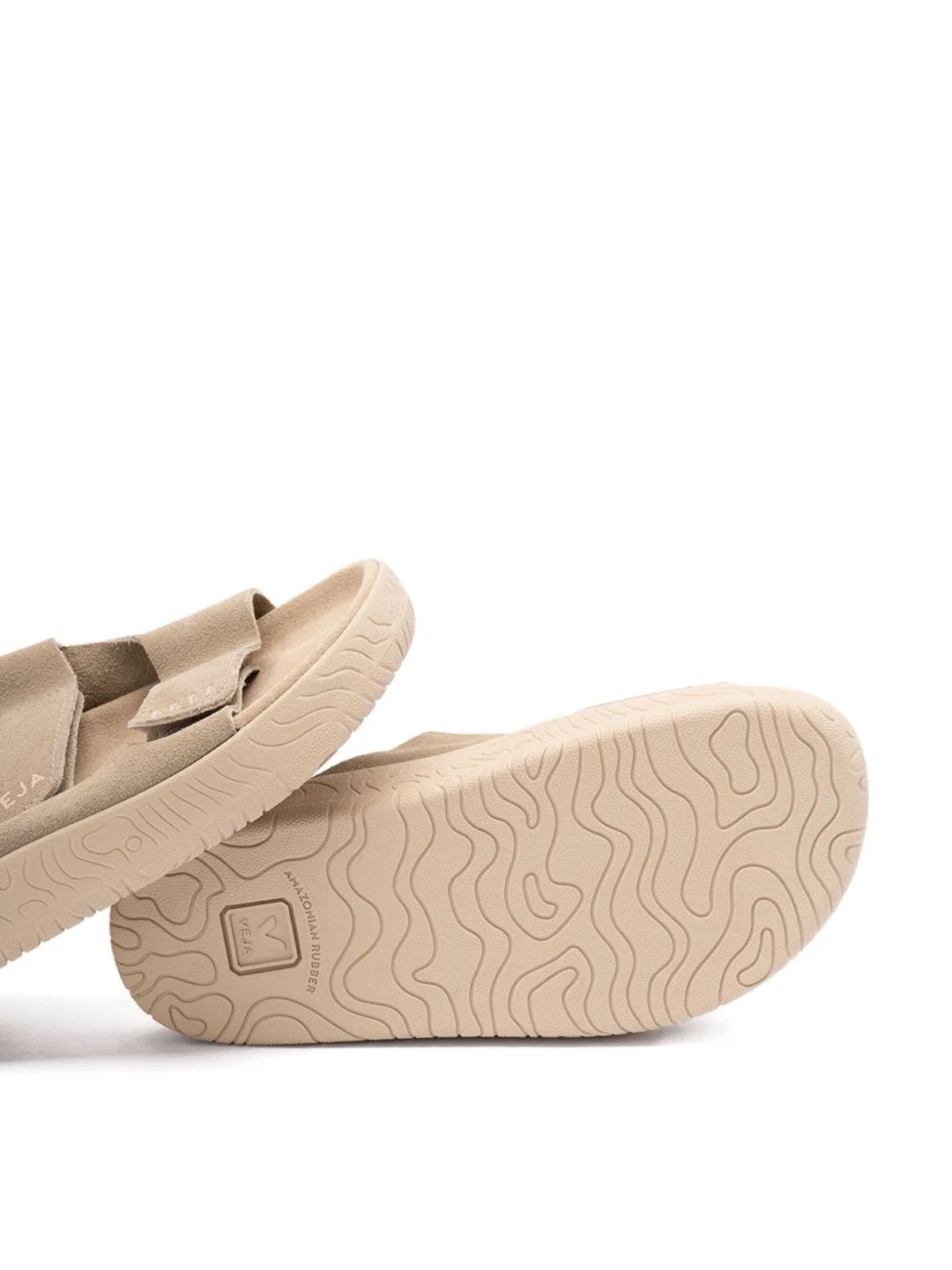Veja Beige Chunky Platform Logo Sandals In Neutral