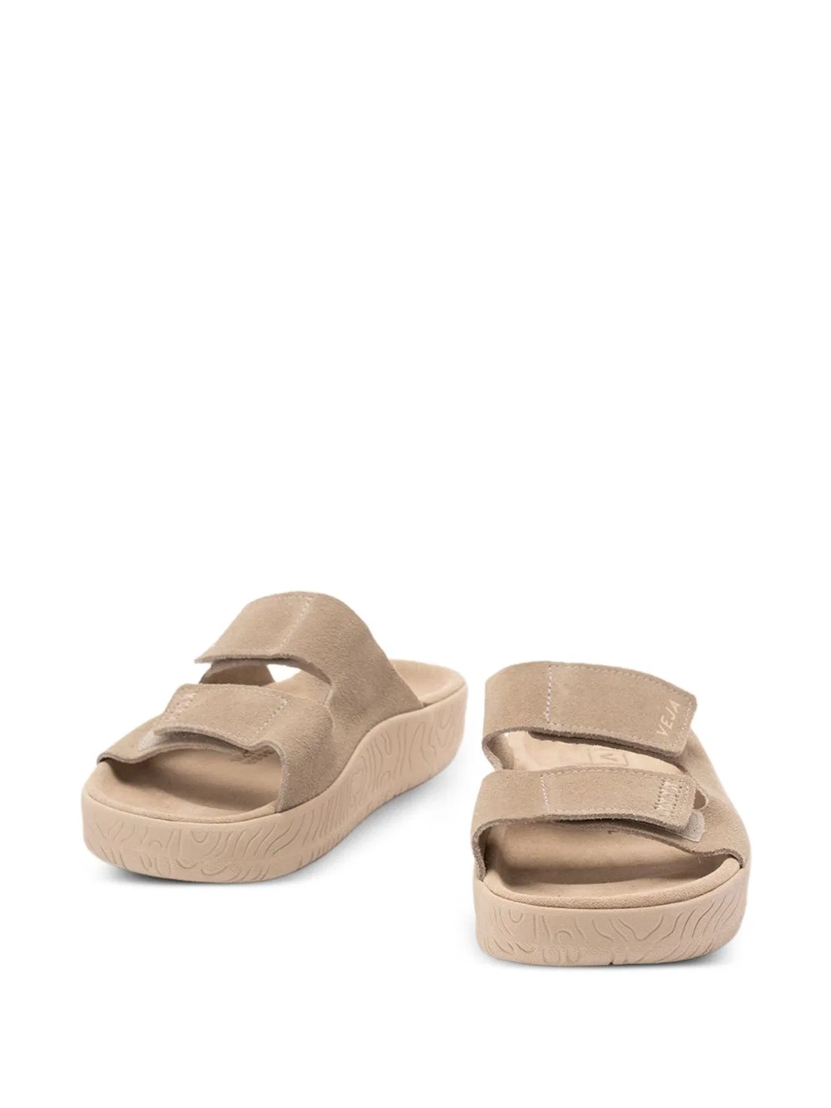 Veja Beige Chunky Platform Logo Sandals In Neutral