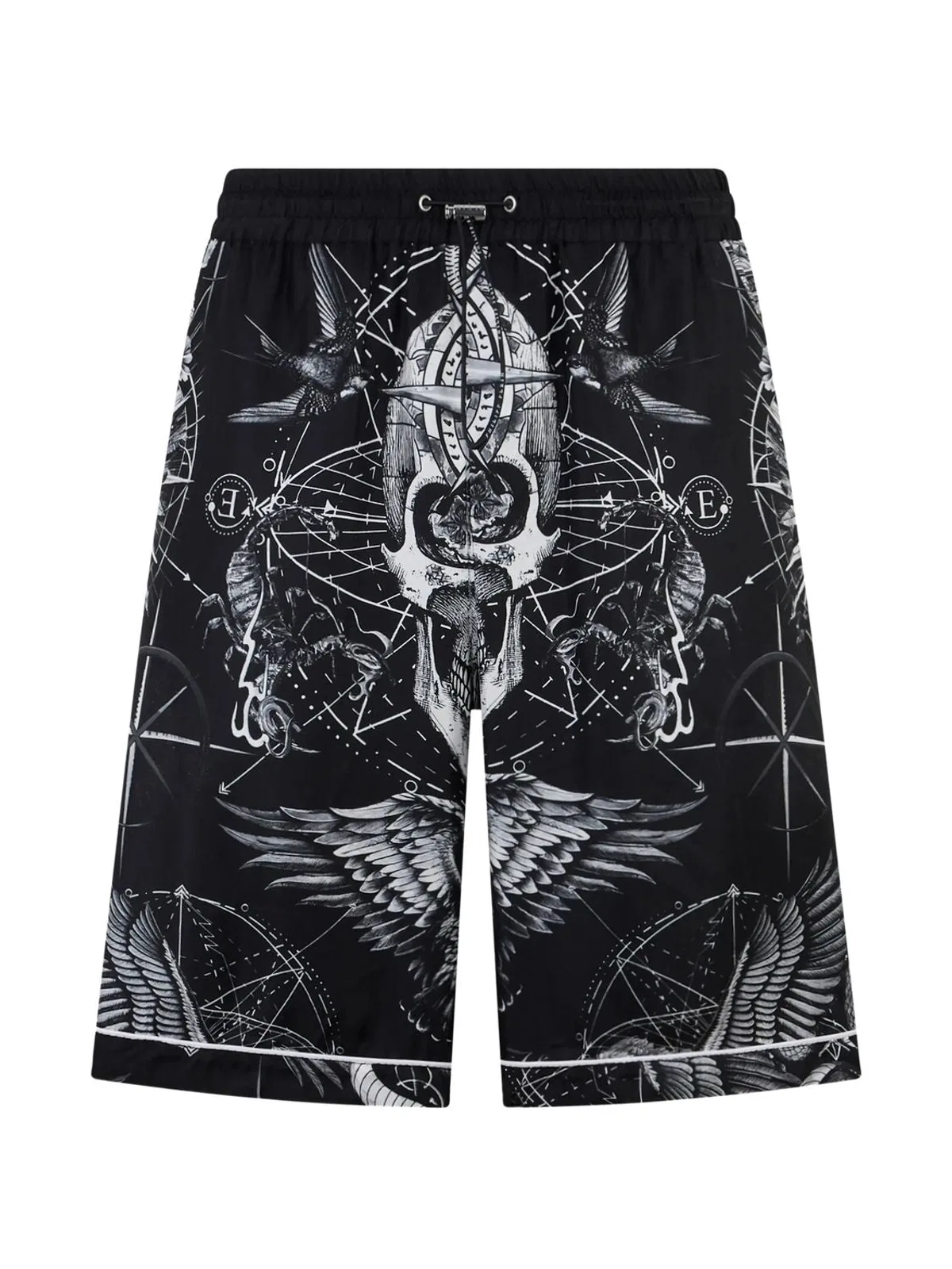 Printed Silk Shorts
