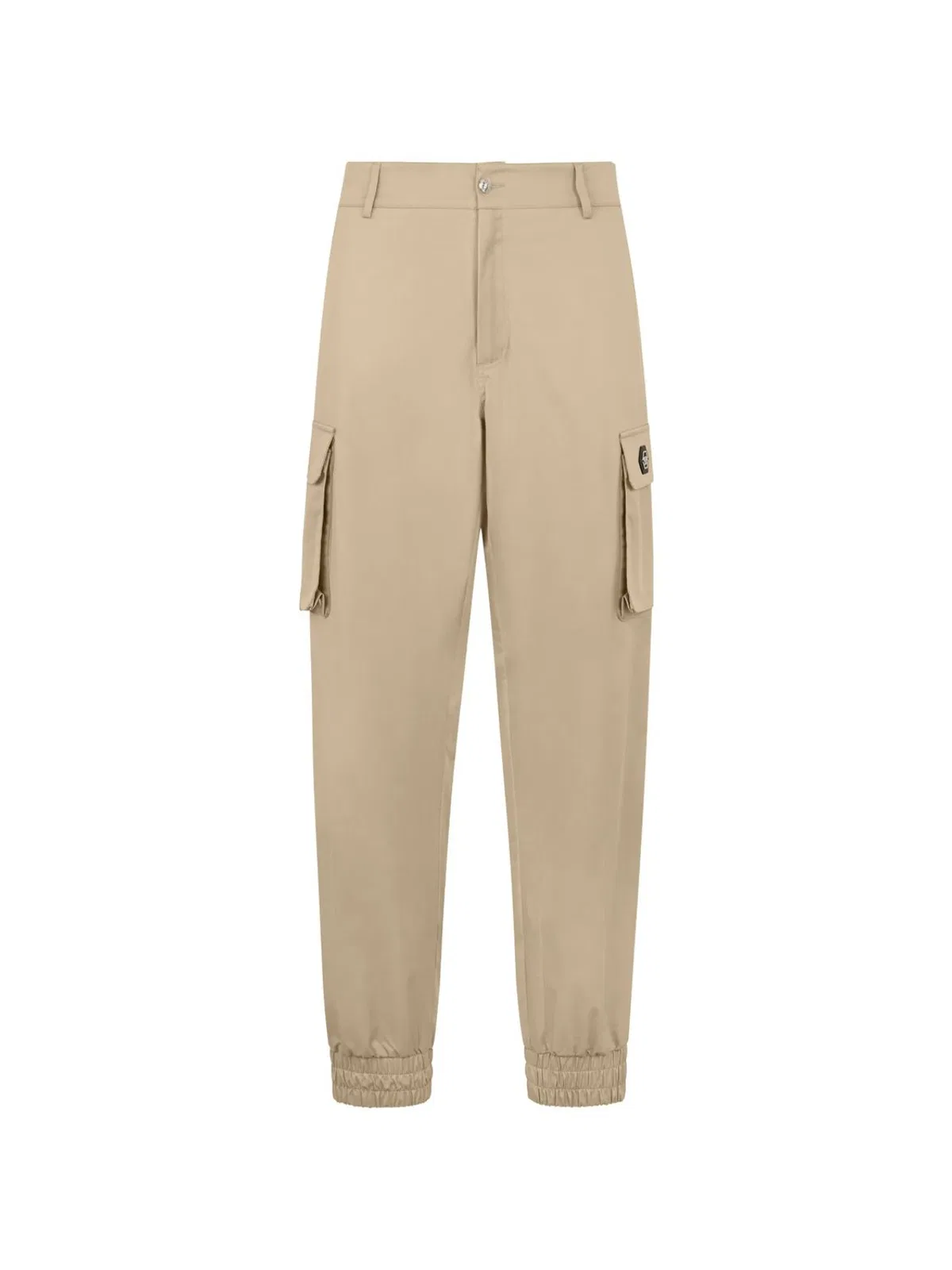 Philipp Plein Straight Cargo Trousers In Beige