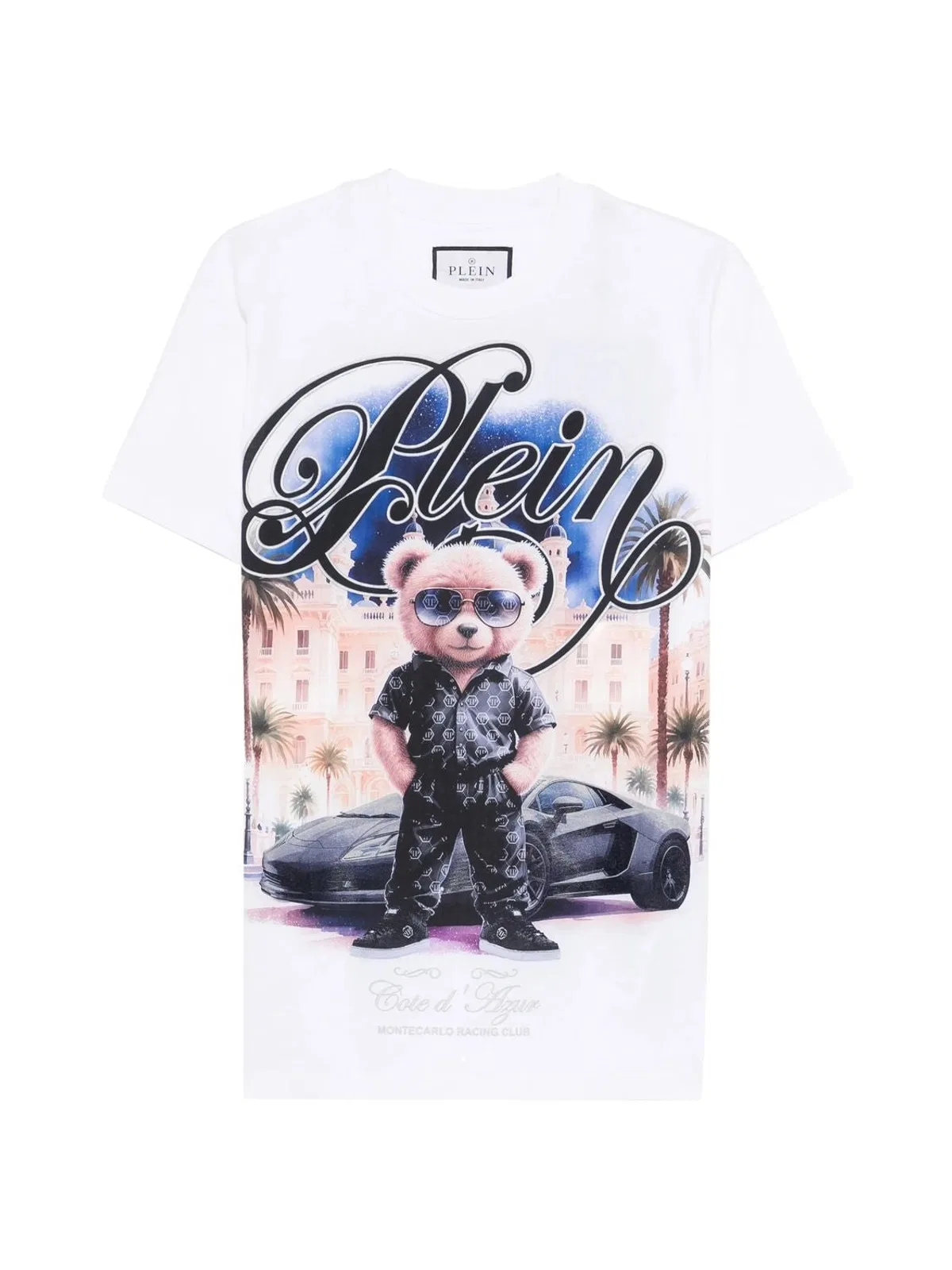 Teddy-Print Crew-Neck T-Shirt