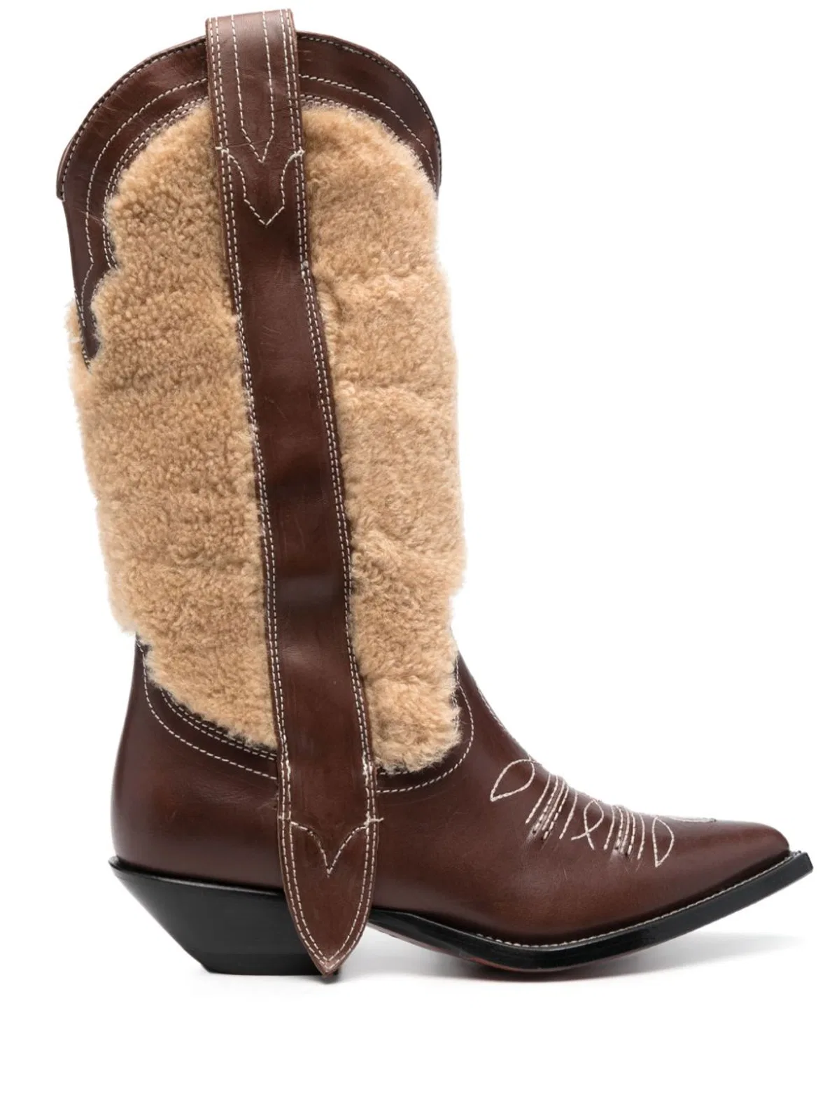 Embroidered Leather Texan Boots