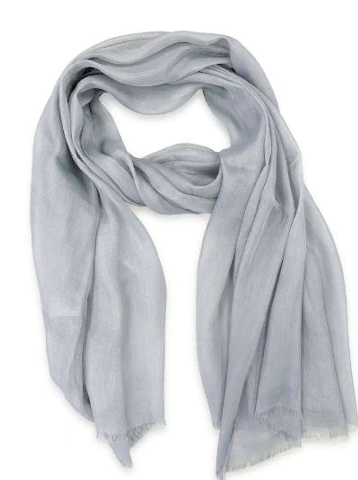 Clear Blue Lightweight Sheer Scarf