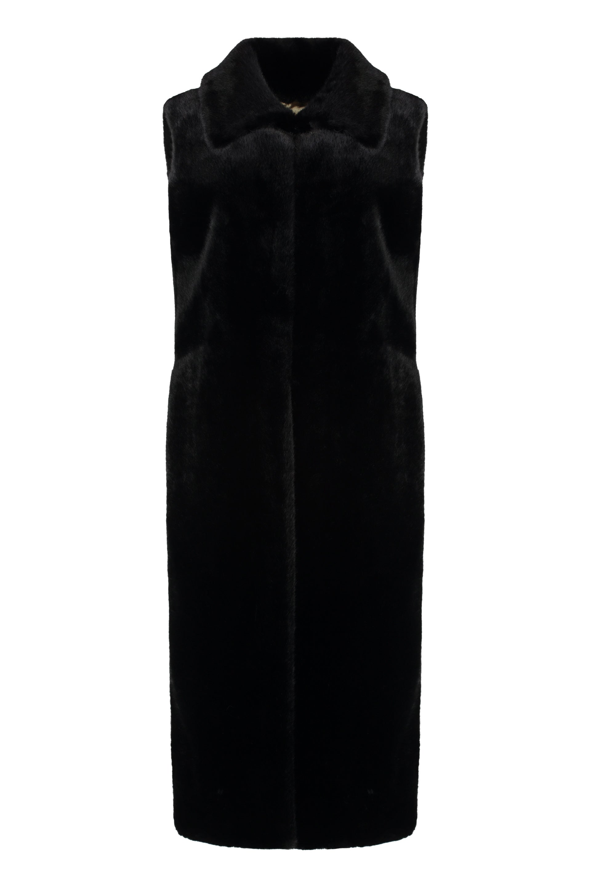 Scarlet Faux Fur Waistcoat