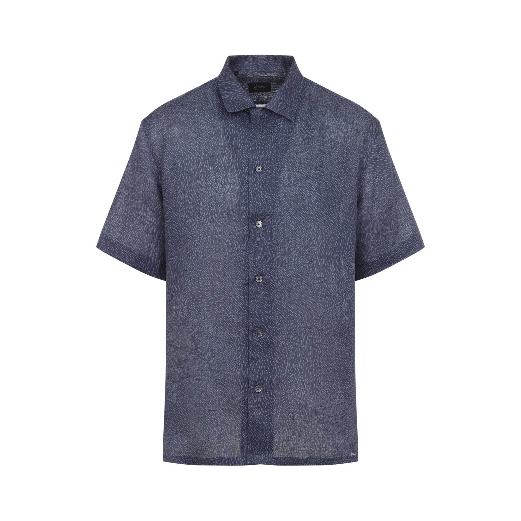 Blue Cuban Linen Shirt