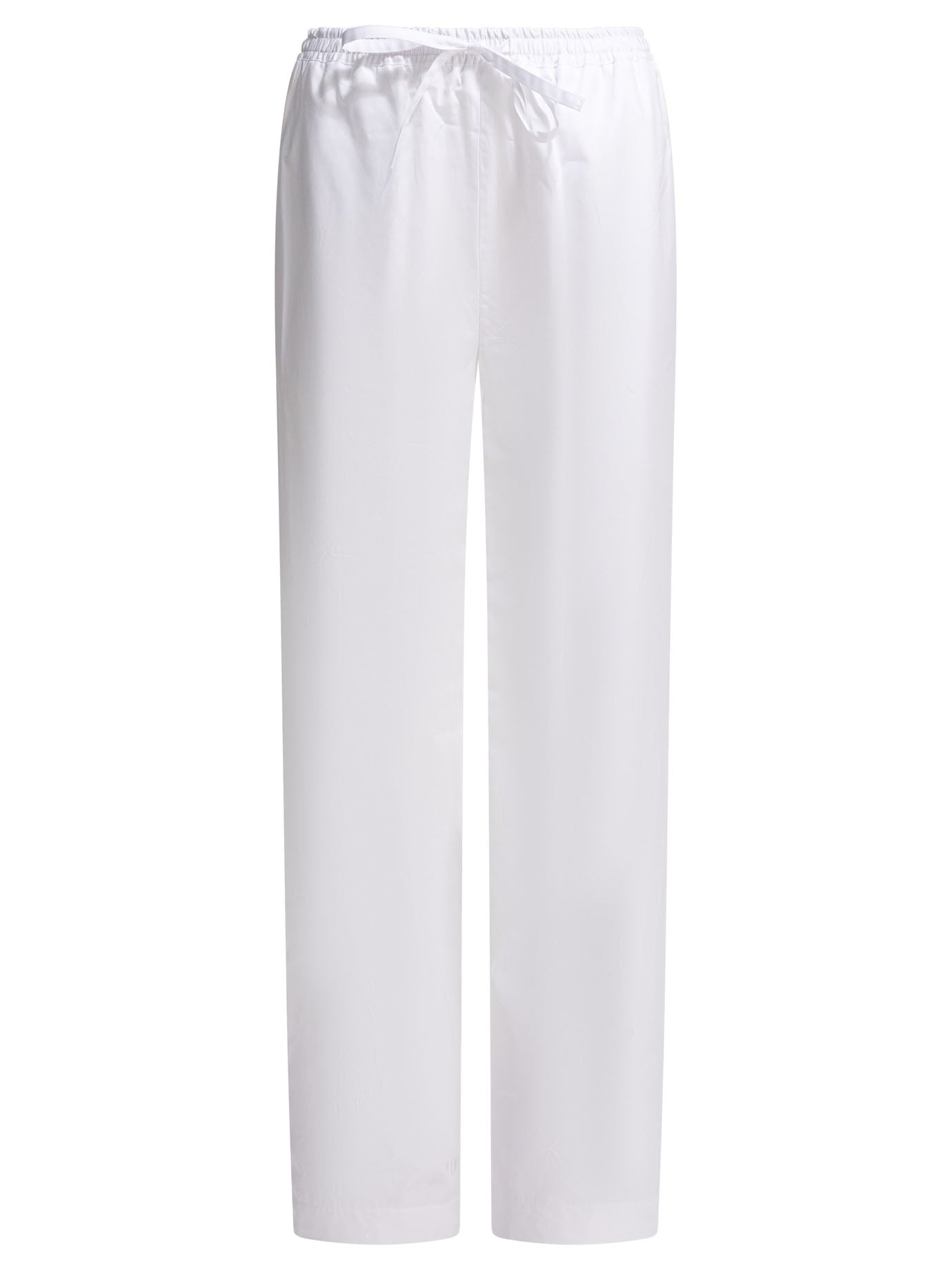 White Cotton Trousers