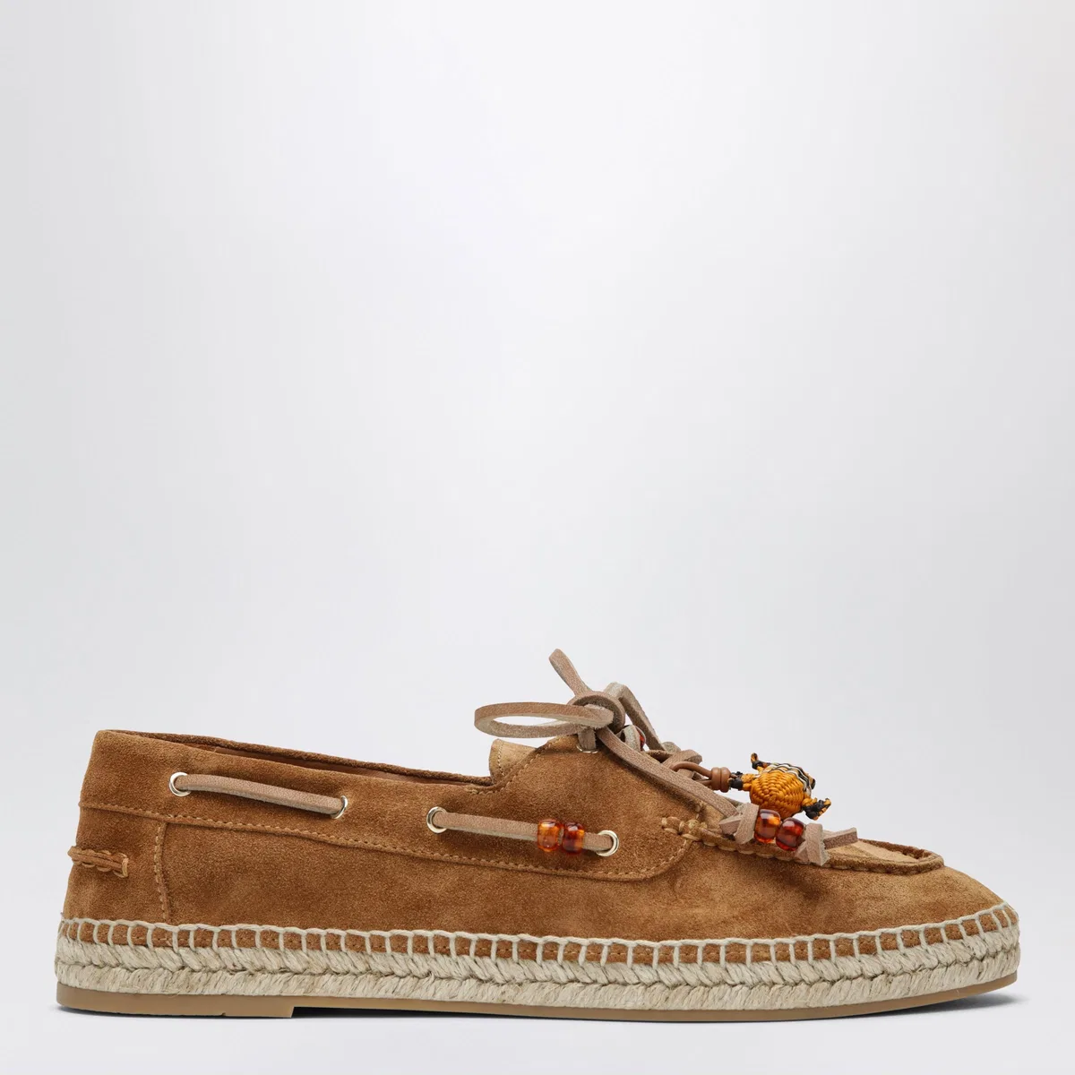 Seafarer Espadrilles In Tobacco Suede Leather