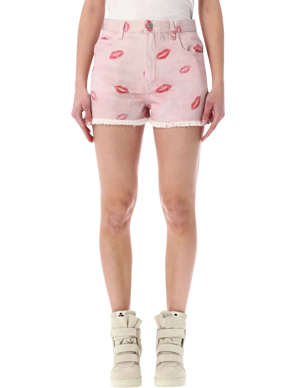 Pink Cotton Shorts