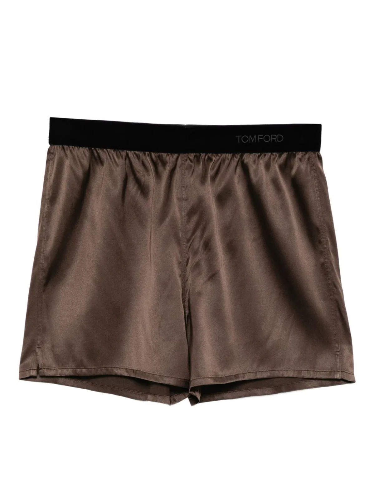 Stretch Silk Satin Pj Shorts