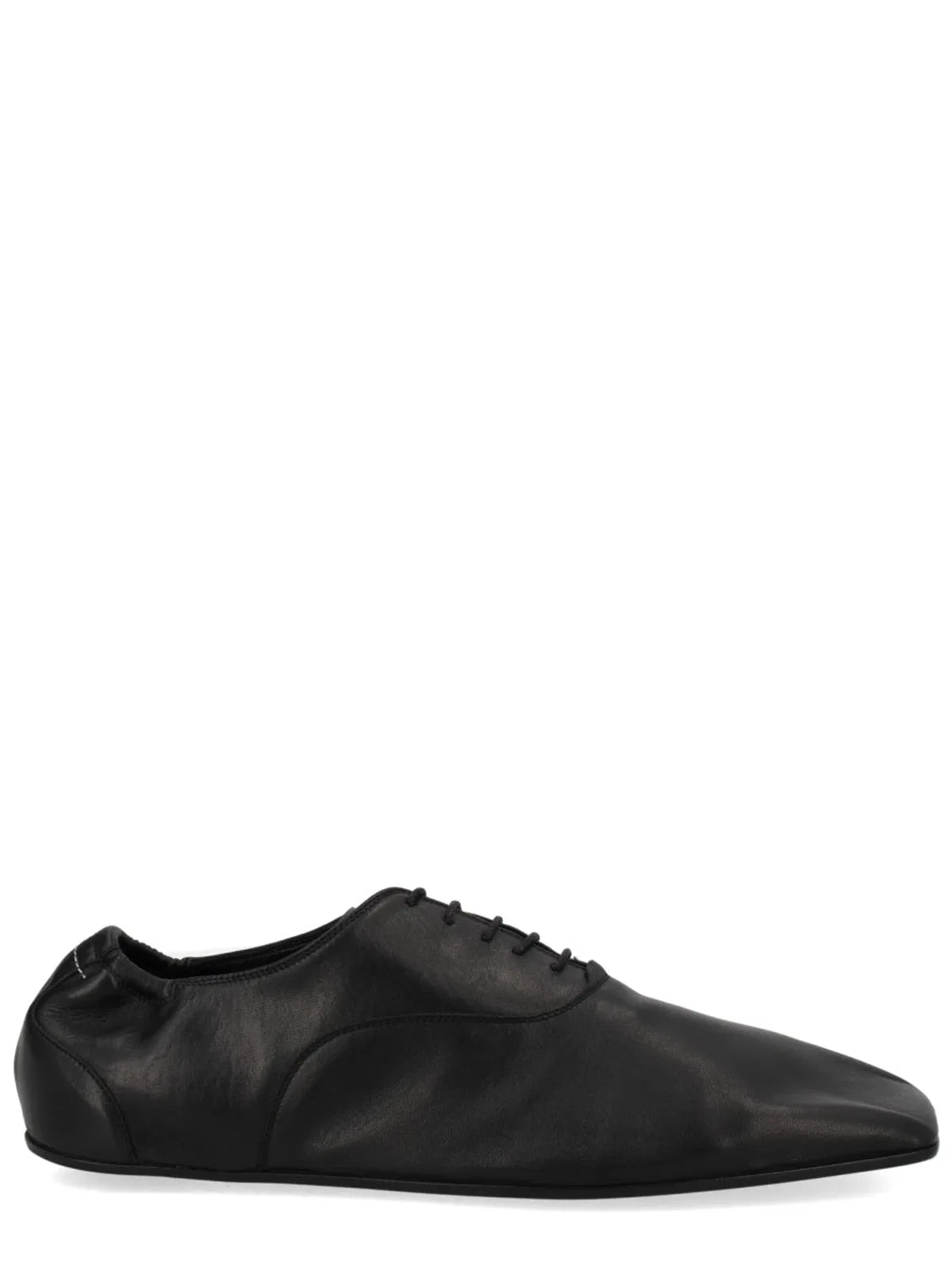 Black Leather Lace-Ups