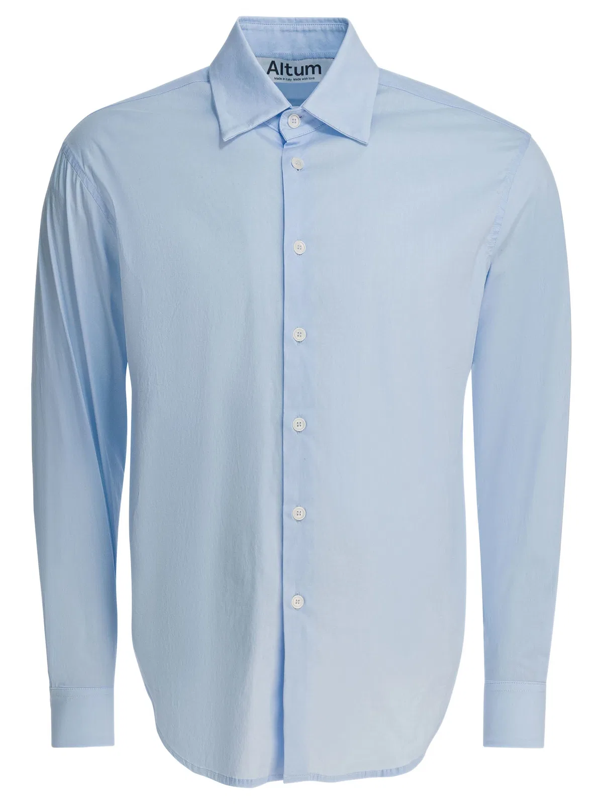 Light Blue Cotton Blend Shirt