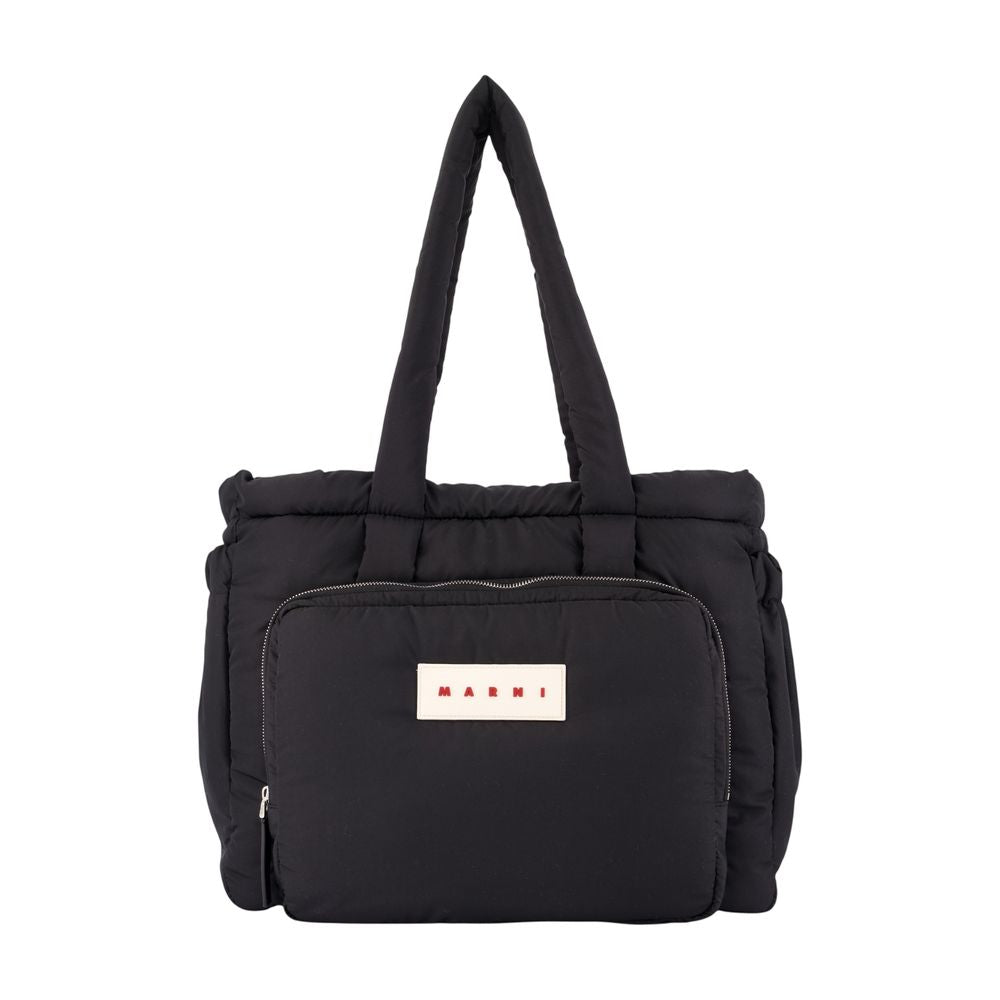Puffy Shopper Bag -  - Synthetic - Black