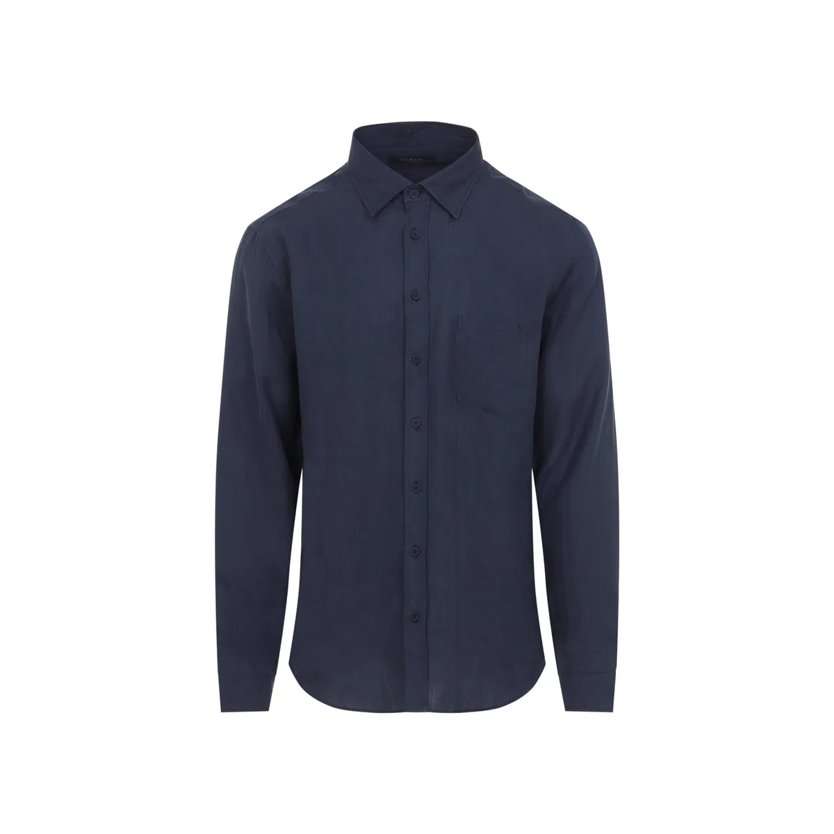 Button Down Blue Hemp Shirt