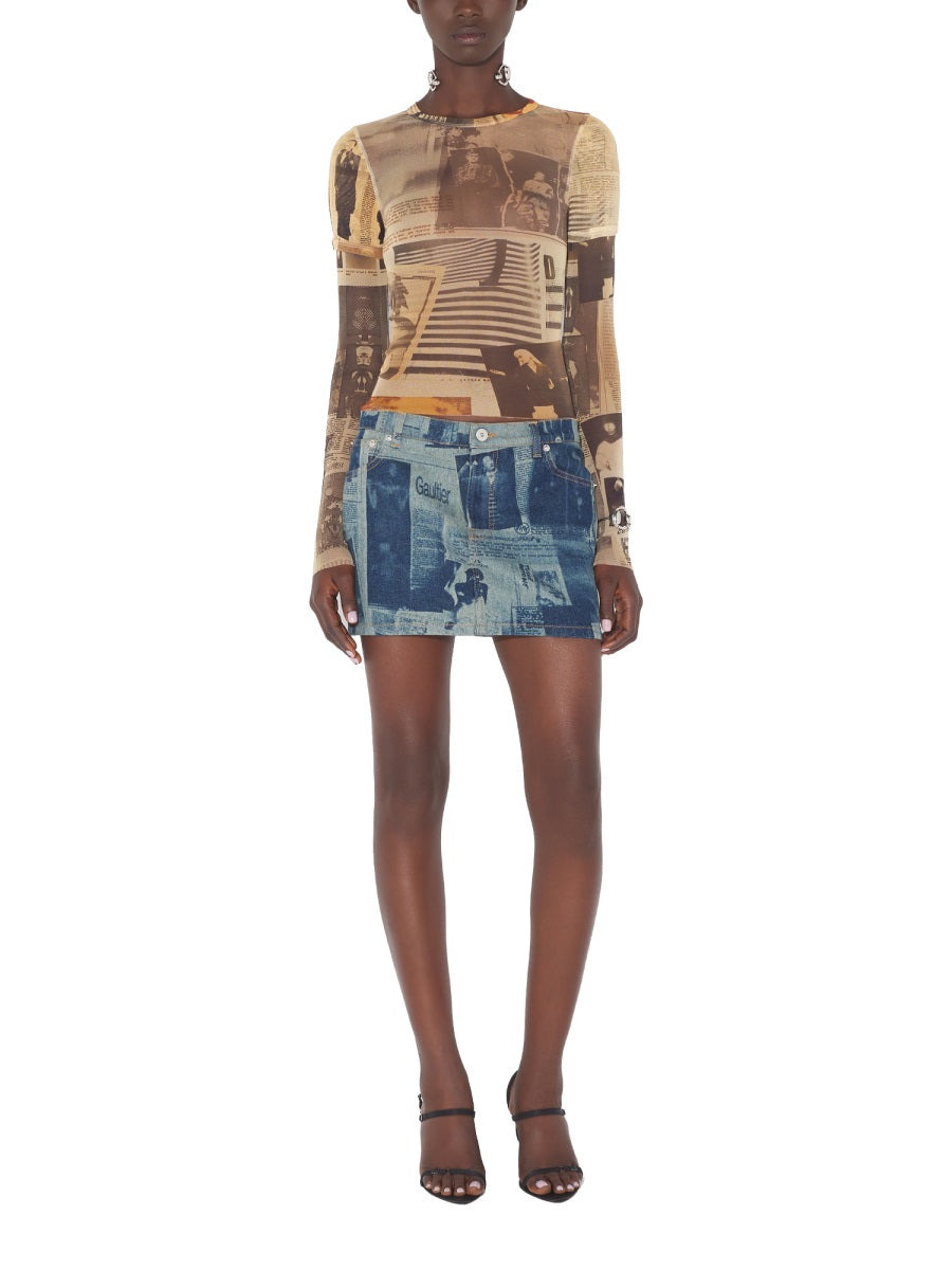 Denim Cotton Skirt