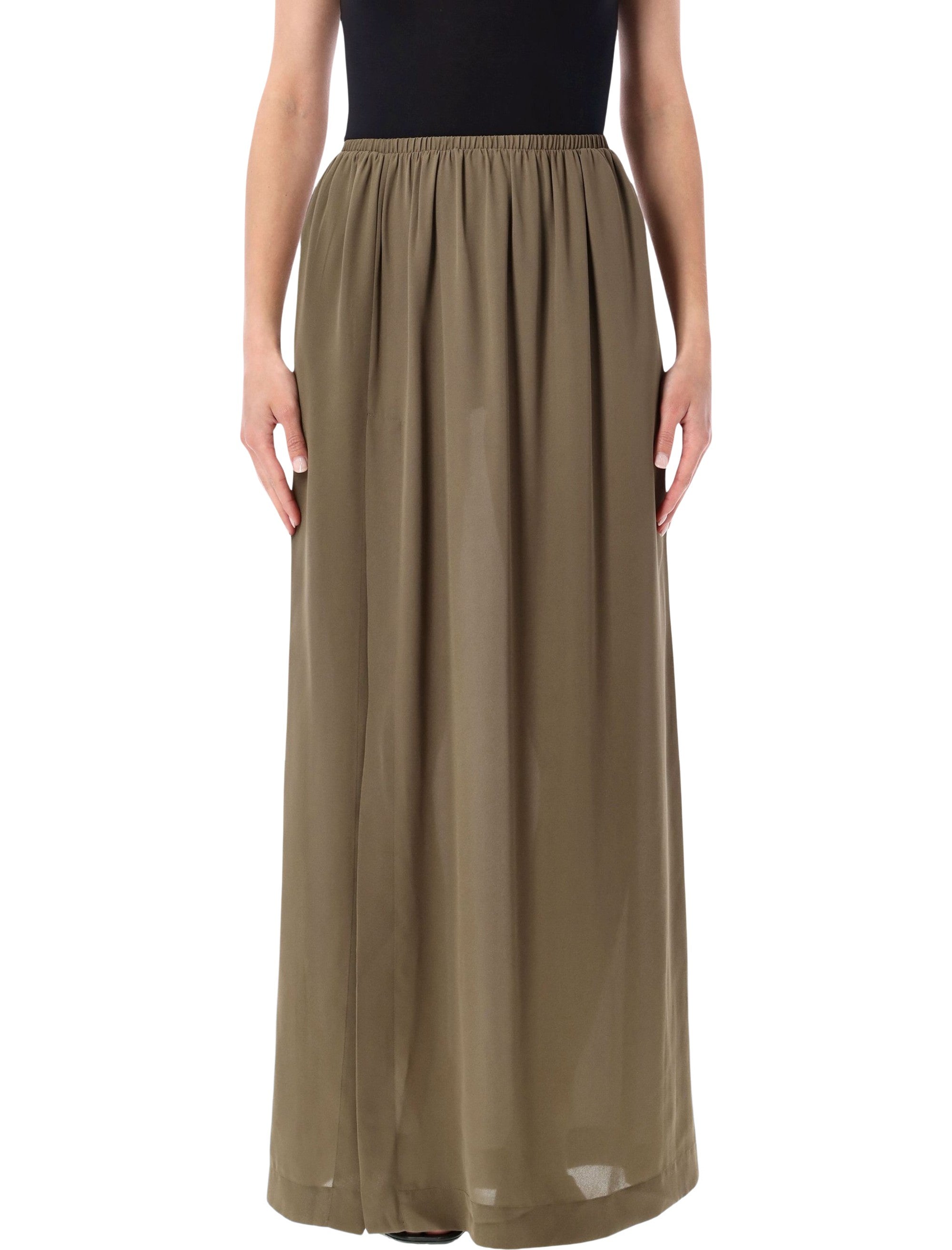 Elie Maxi Skirt Olive Green