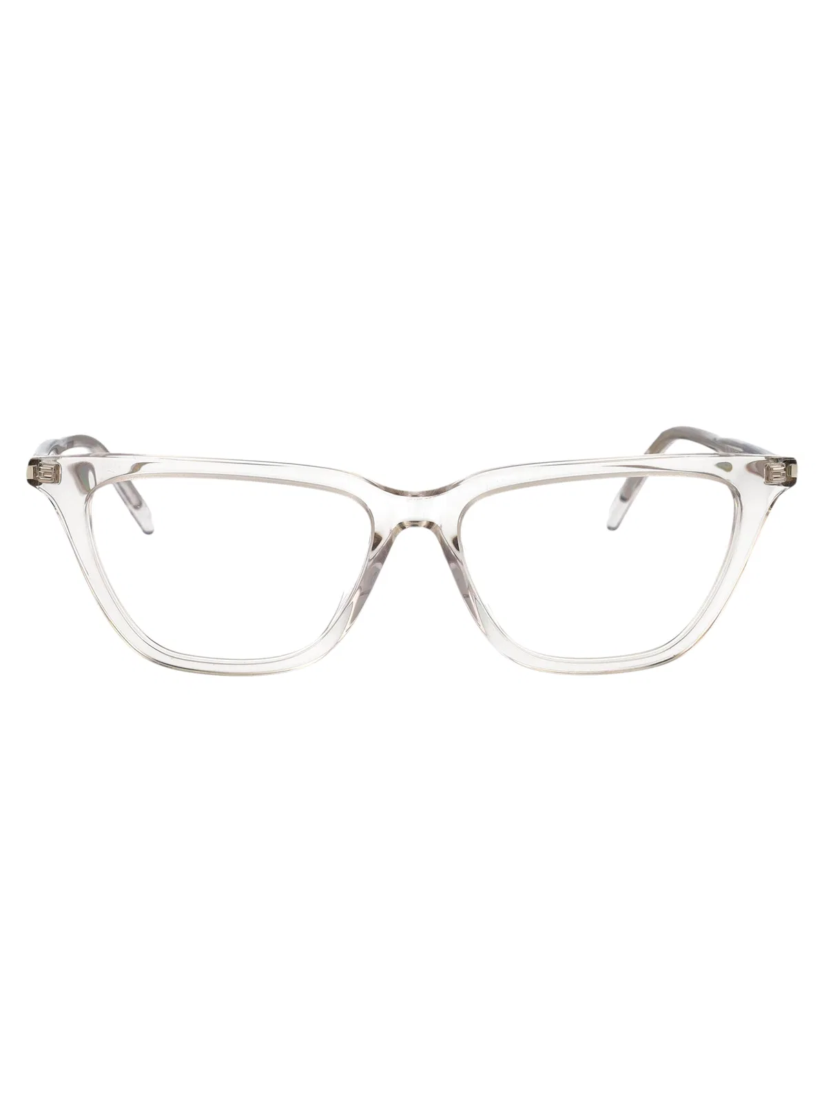 Saint Laurent Beige-beige-transparent Acetate Glasses