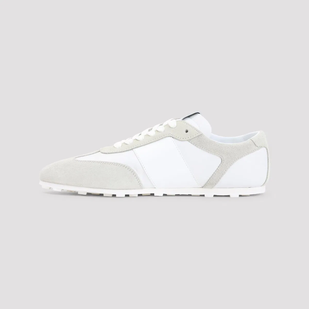 Marni Lily White Light Grey Leather Sneakers In White