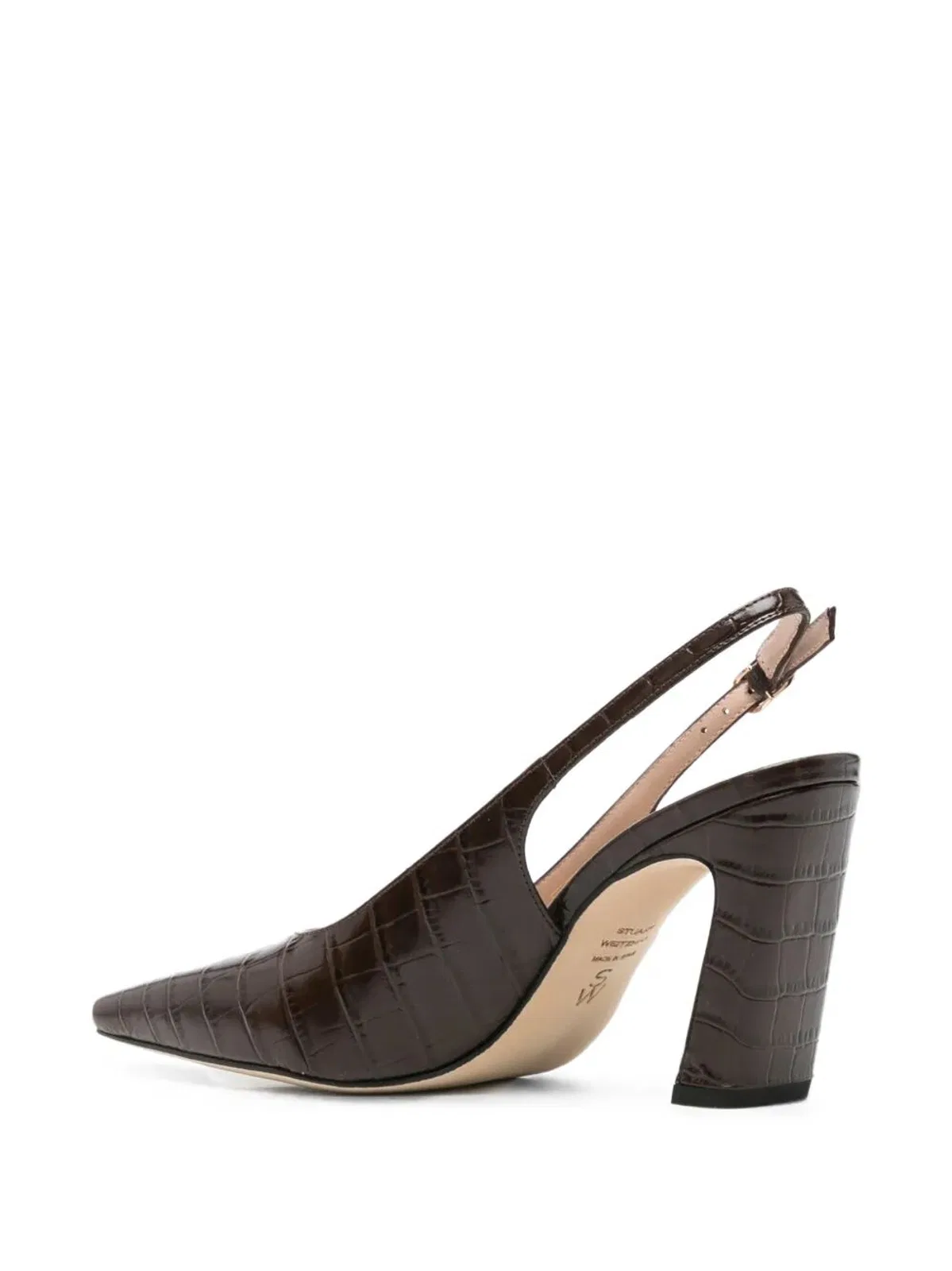 Stuart Weitzman Stassi Slingback T 085 In Brown