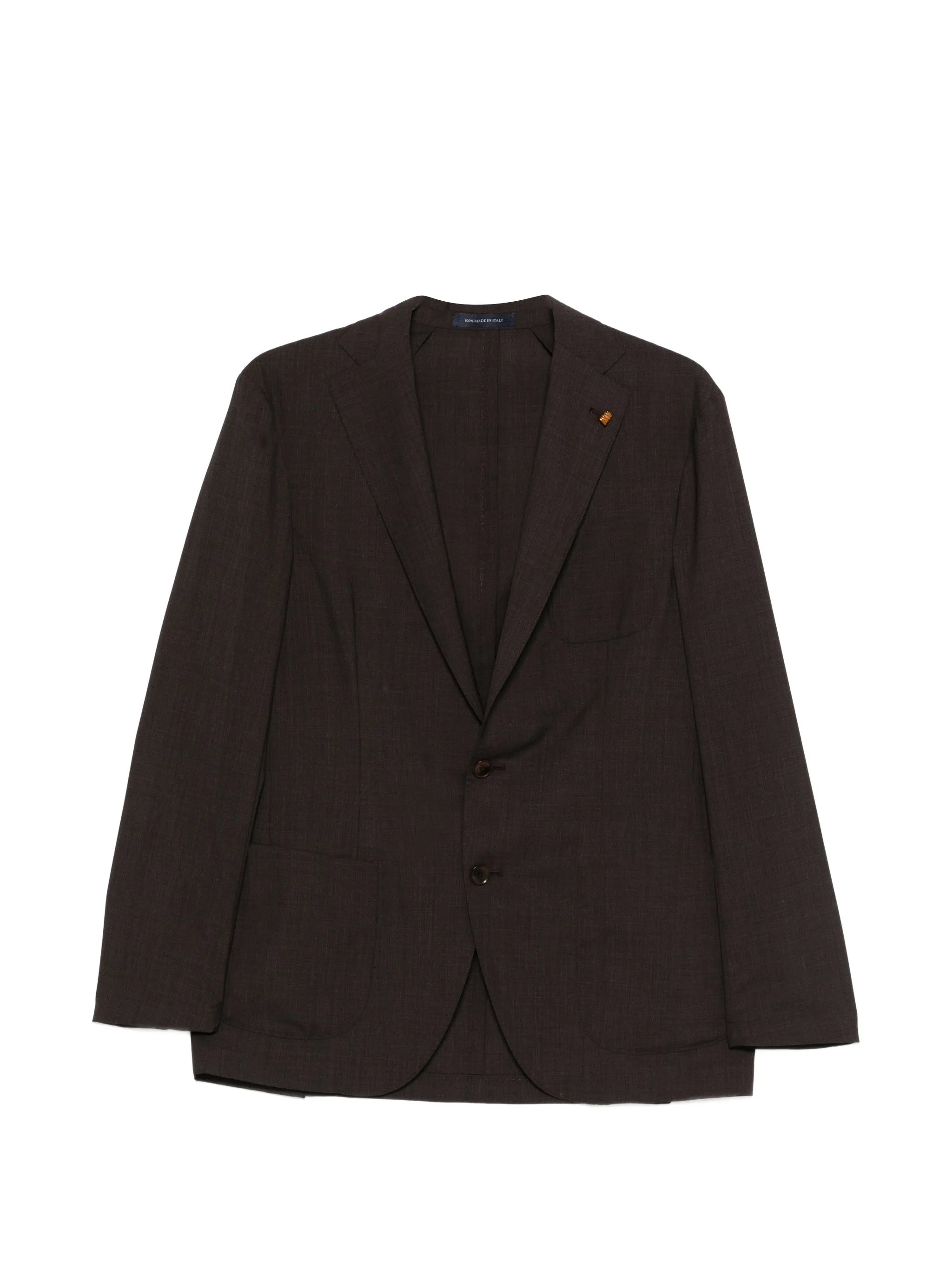 Latorre Soffio Flap-pocket Blazer In Brown