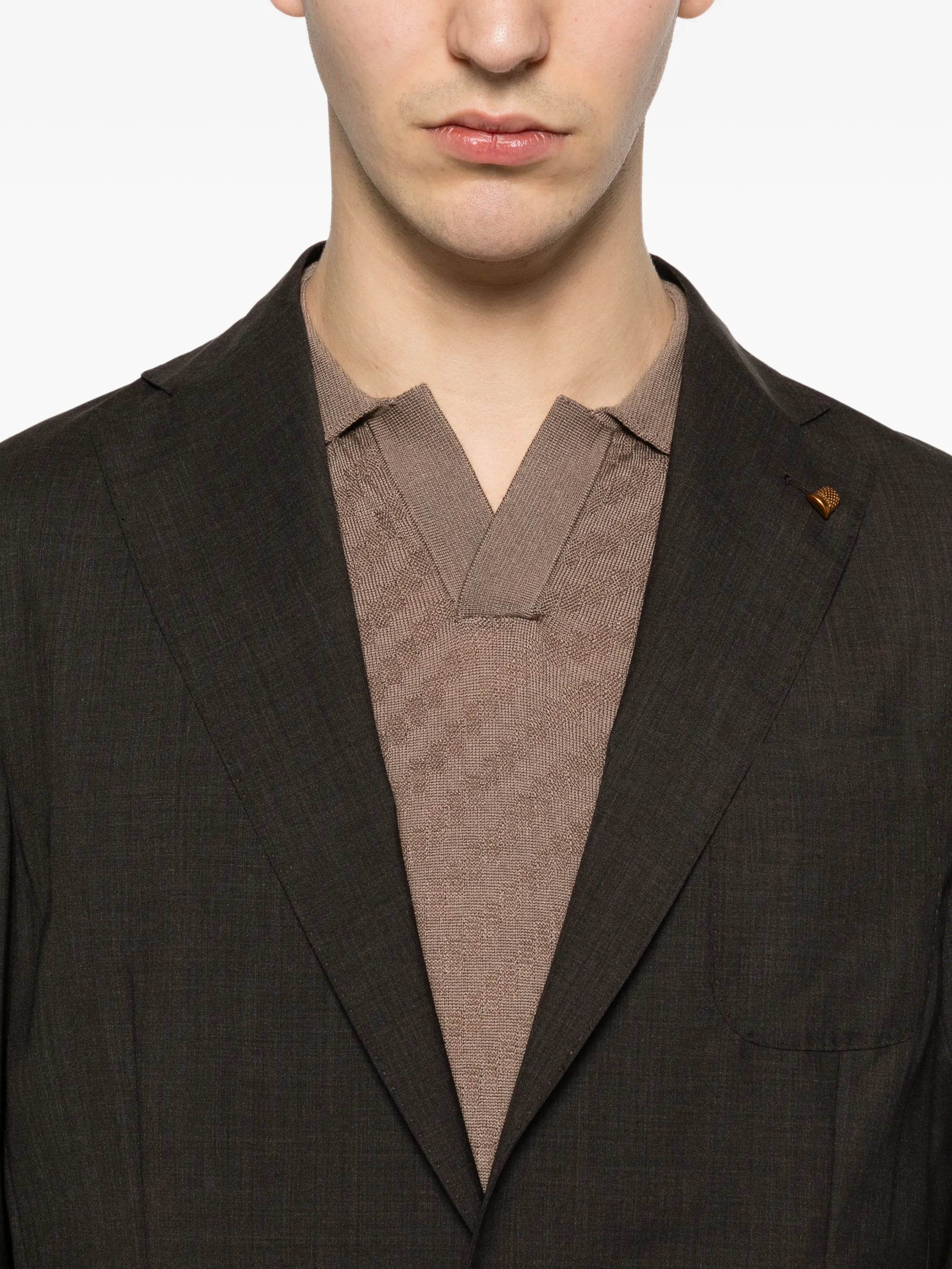Latorre Soffio Flap-pocket Blazer In Brown