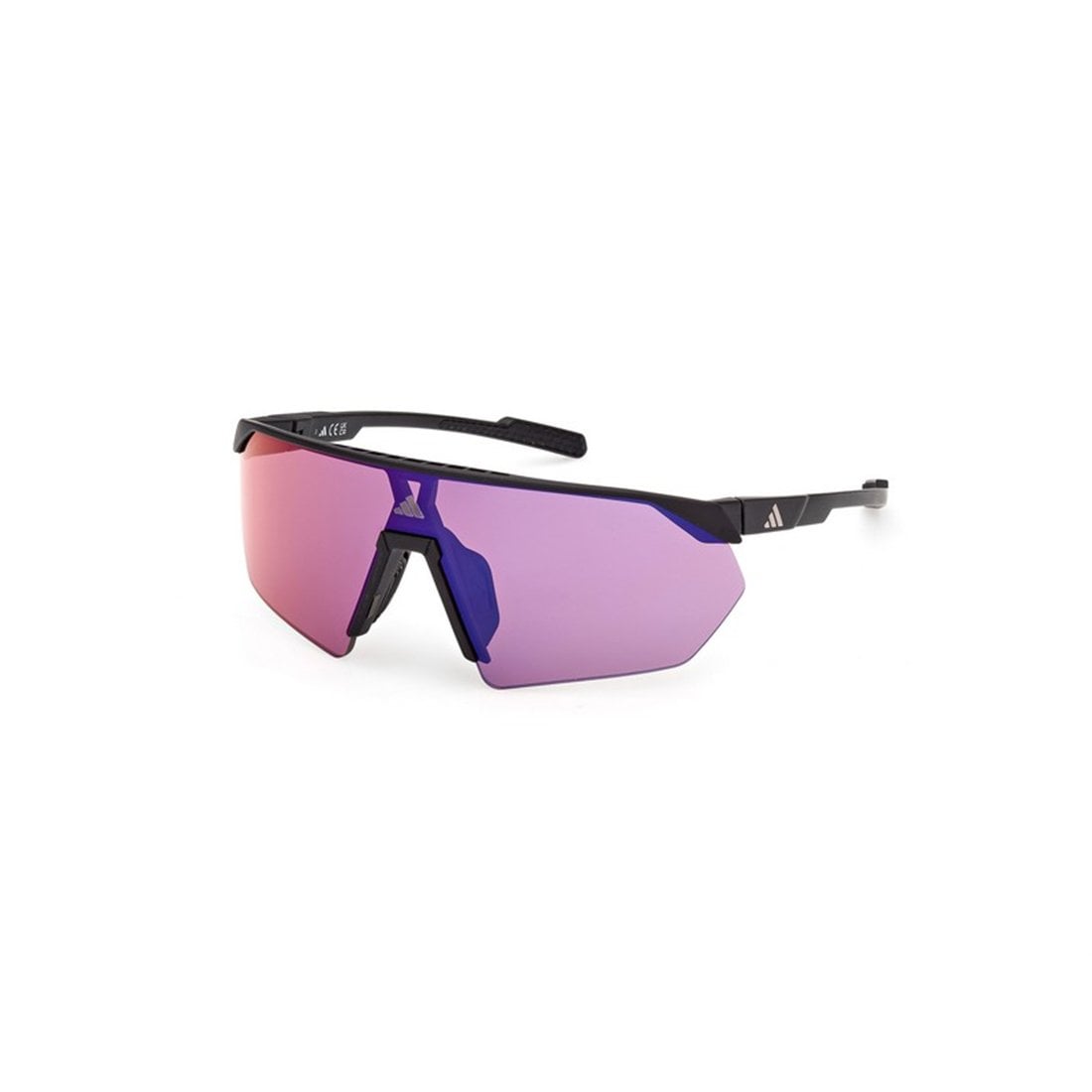 Nero Opaco / Viola Grad E/O Specchiato Injected Sunglasses