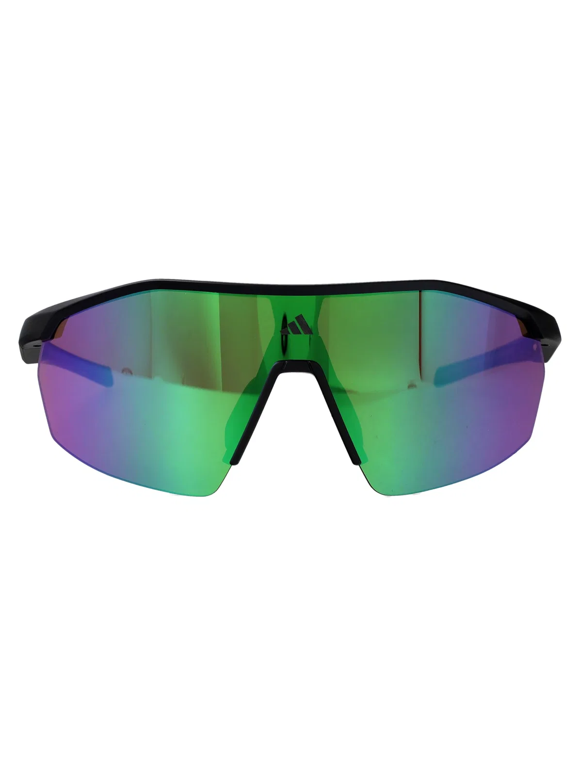 Nero Opaco / Verde Specchiato Injected Sunglasses