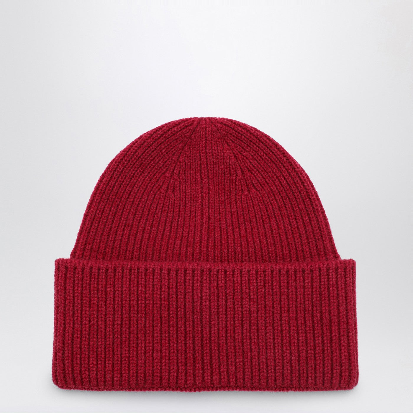 Burgundy Wool And Cashmere Beanie