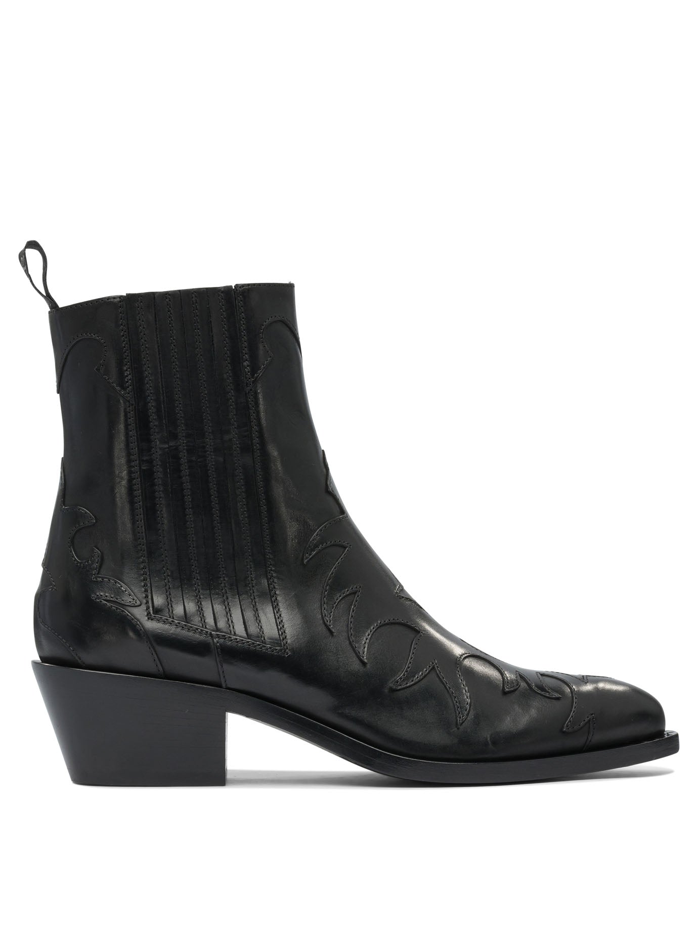 Black Rubber Ankle Boots