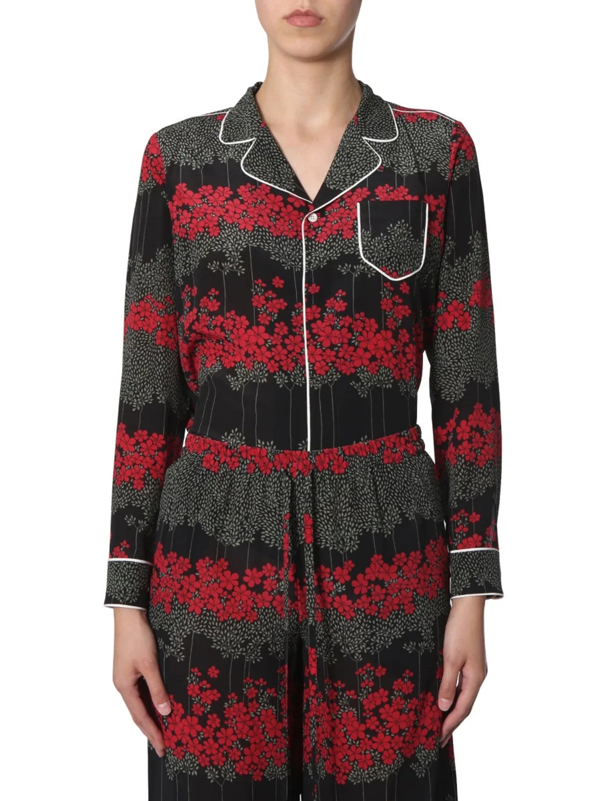 Shirt With Dreaming Peony Print