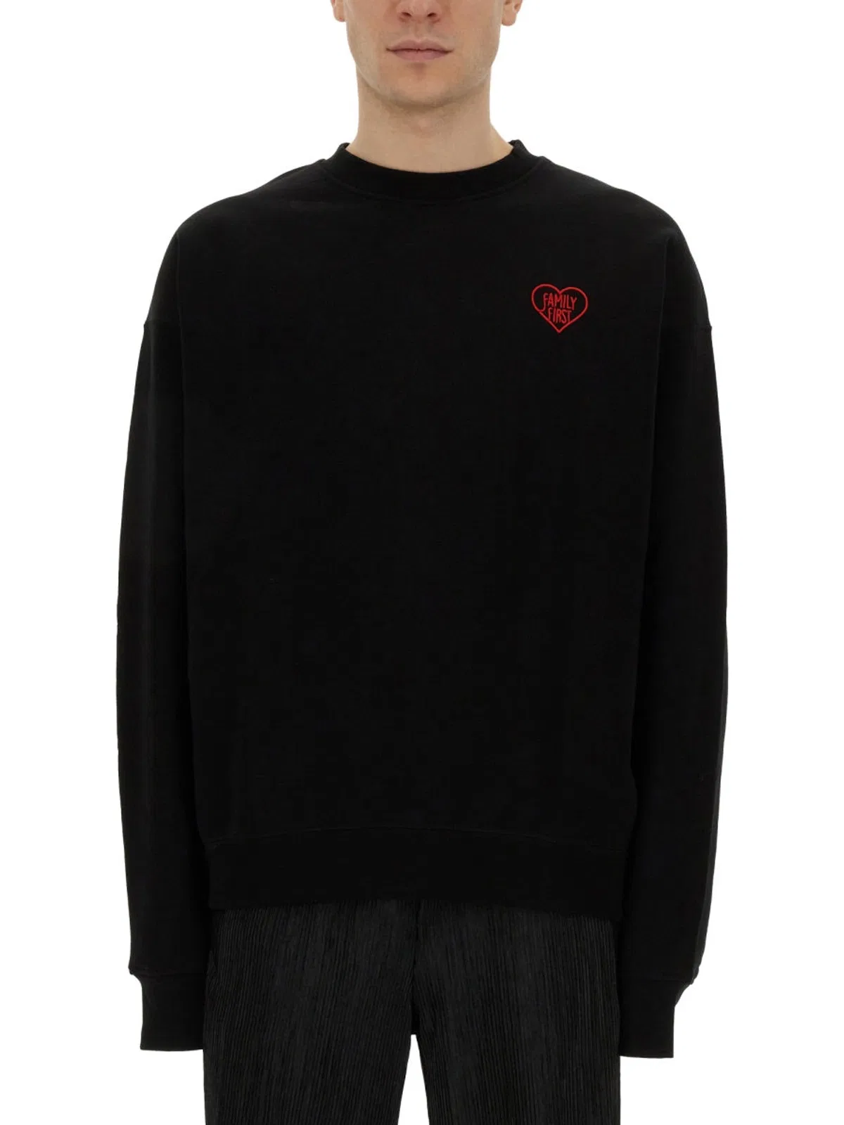 Sweatshirt With Heart Embroidery