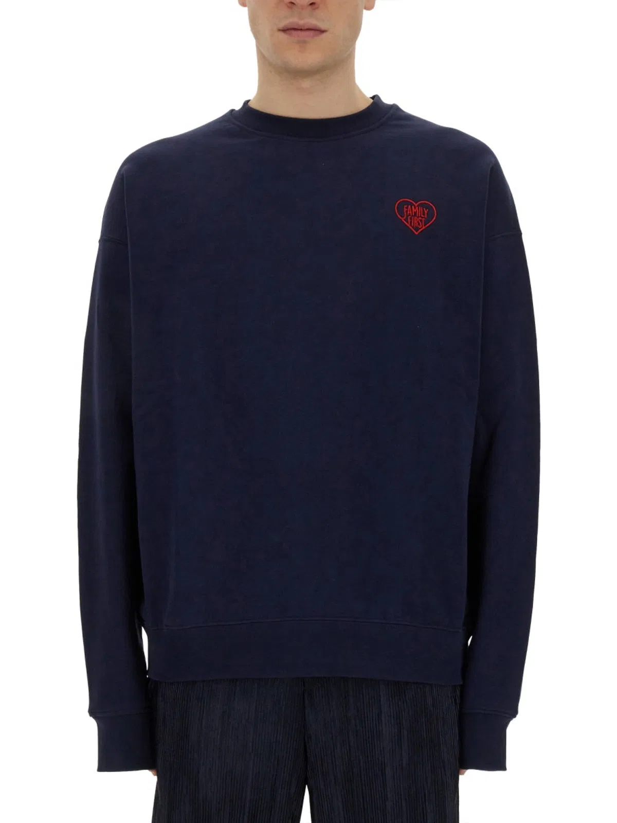 Sweatshirt With Heart Embroidery
