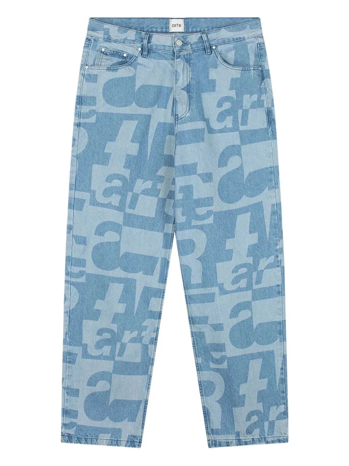 Denim "Allover" Pants