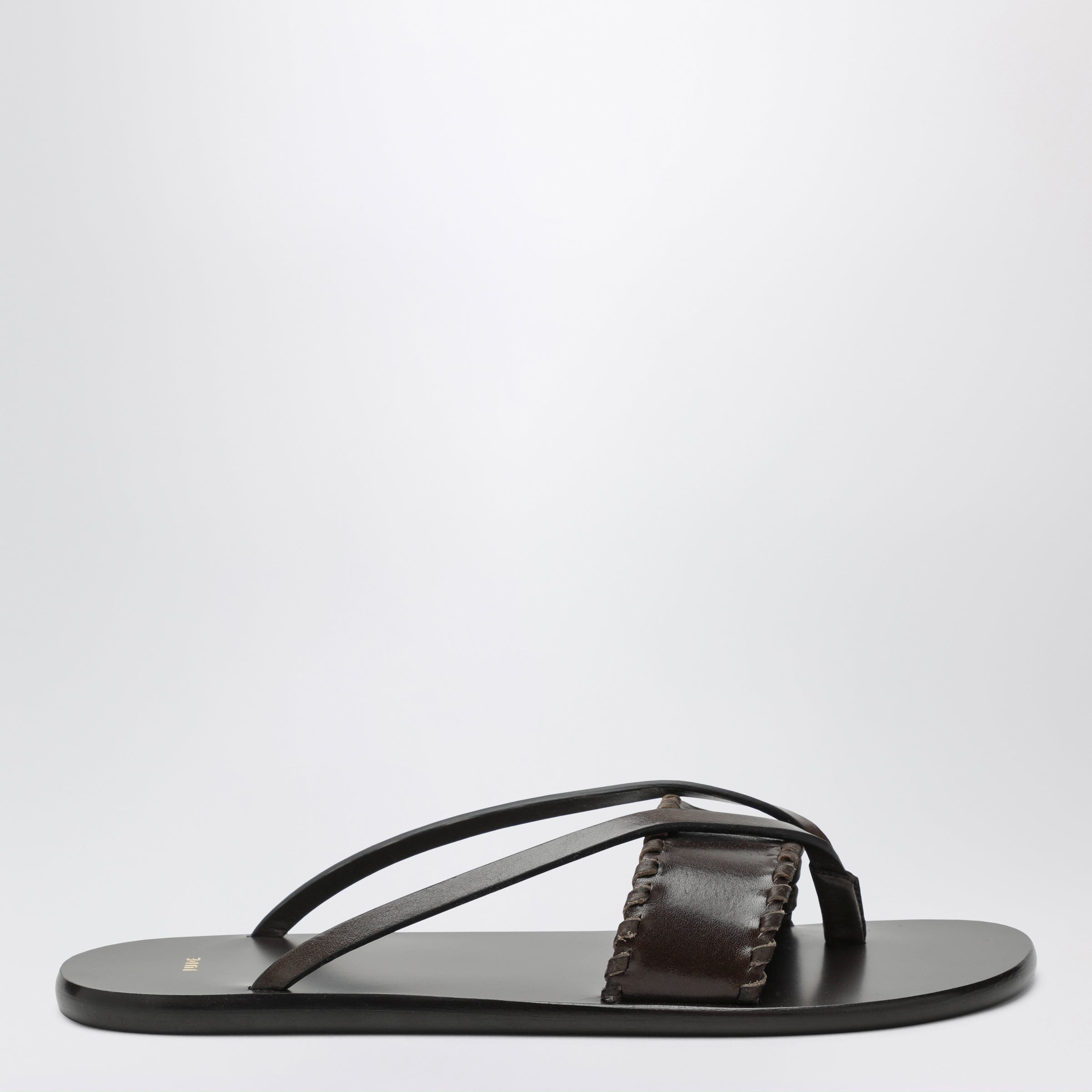 Brown Leather Flipflop Sandals