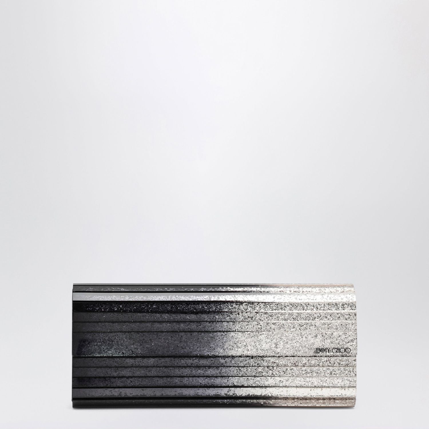 Black/Champagne Sweetie Dégradé Glitter Fabric Clutch