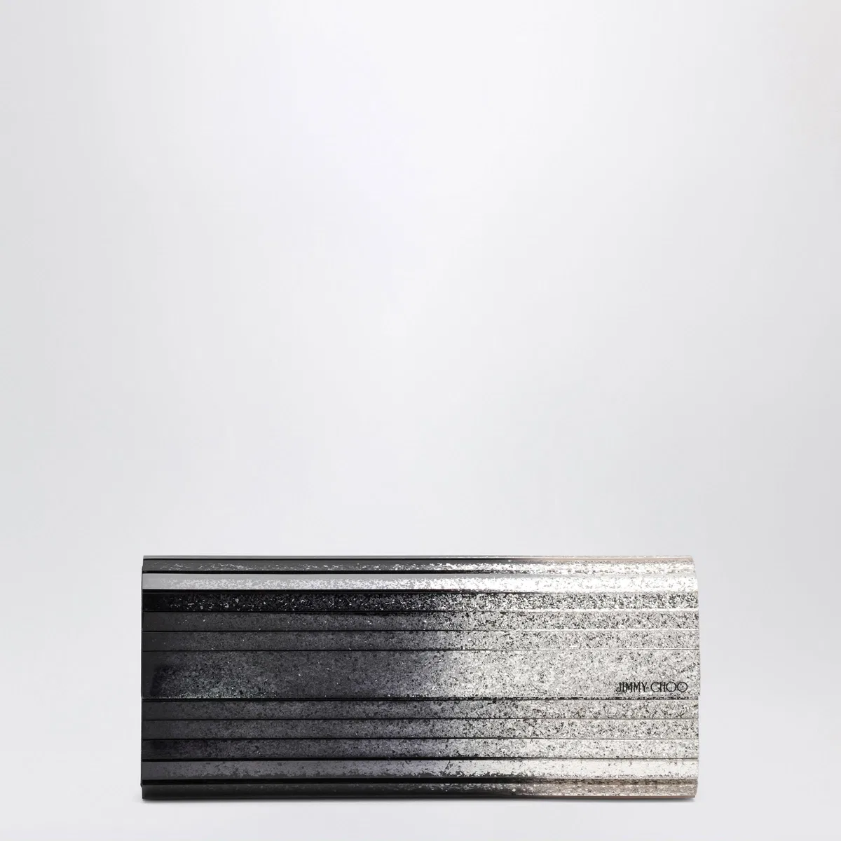 Black/Champagne Sweetie Dégradé Glitter Fabric Clutch