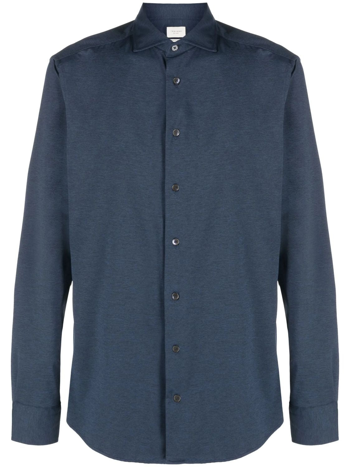 Rossini Radical Plain Navy Polyamide Shirt