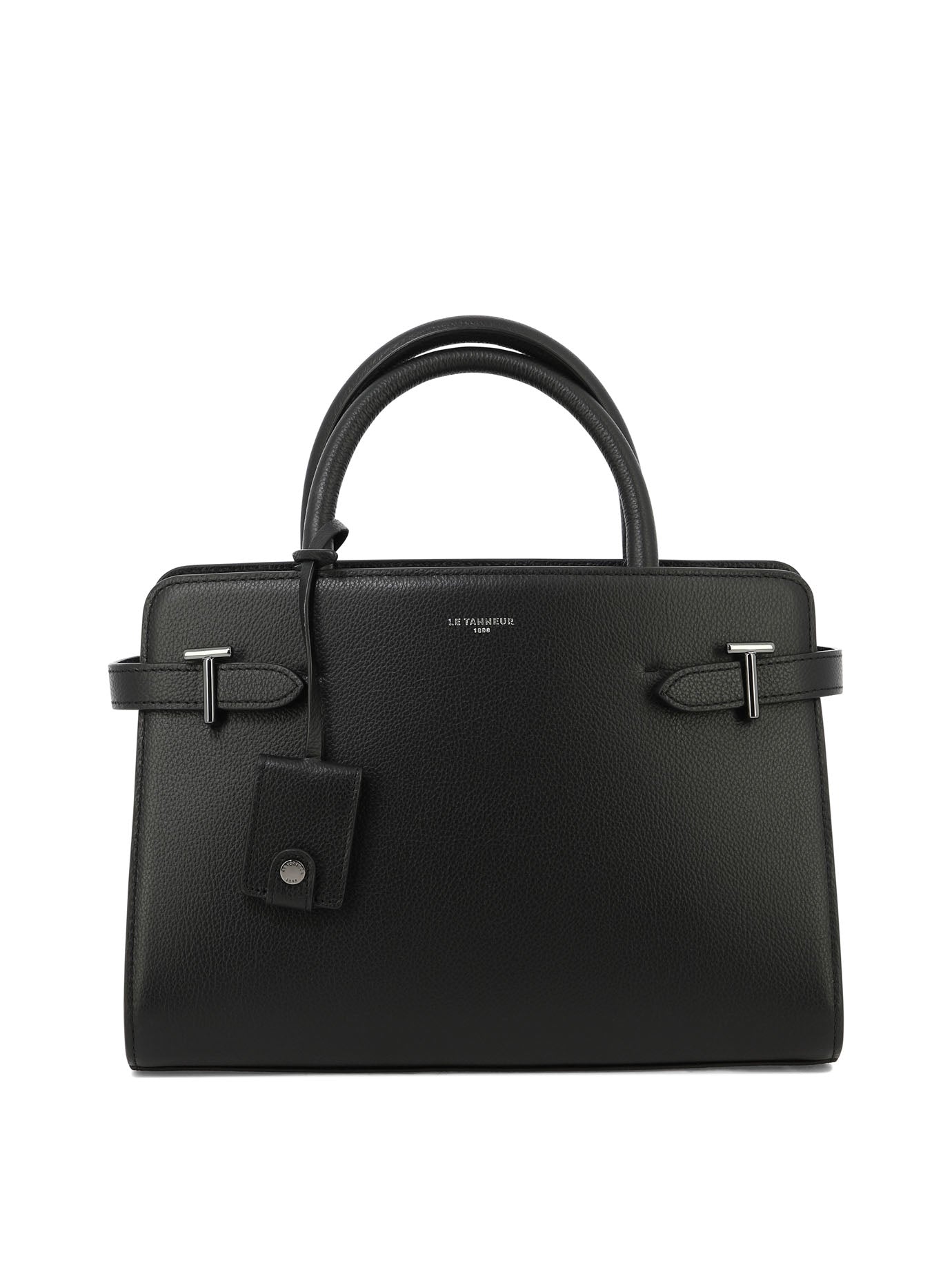 Black Calf Leather Handbag