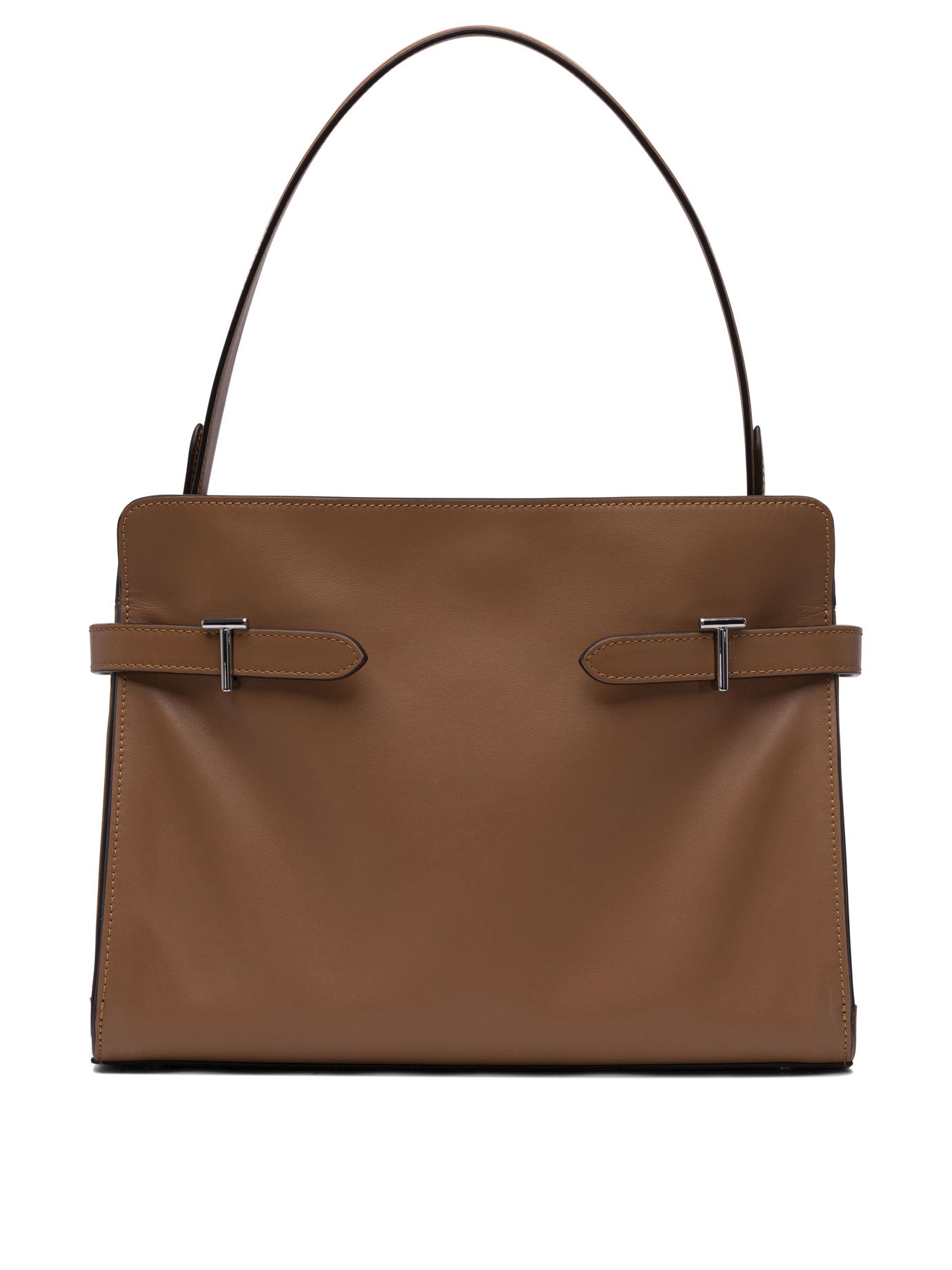Brown Calf Leather Shoulder Bag