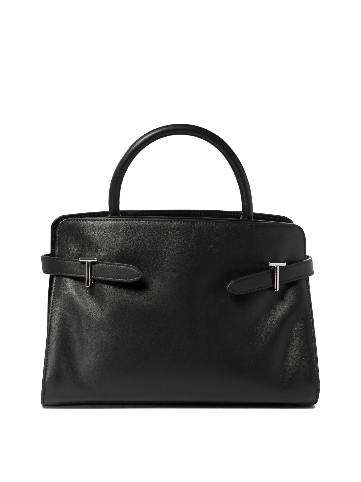 Black Calf Leather Handbag