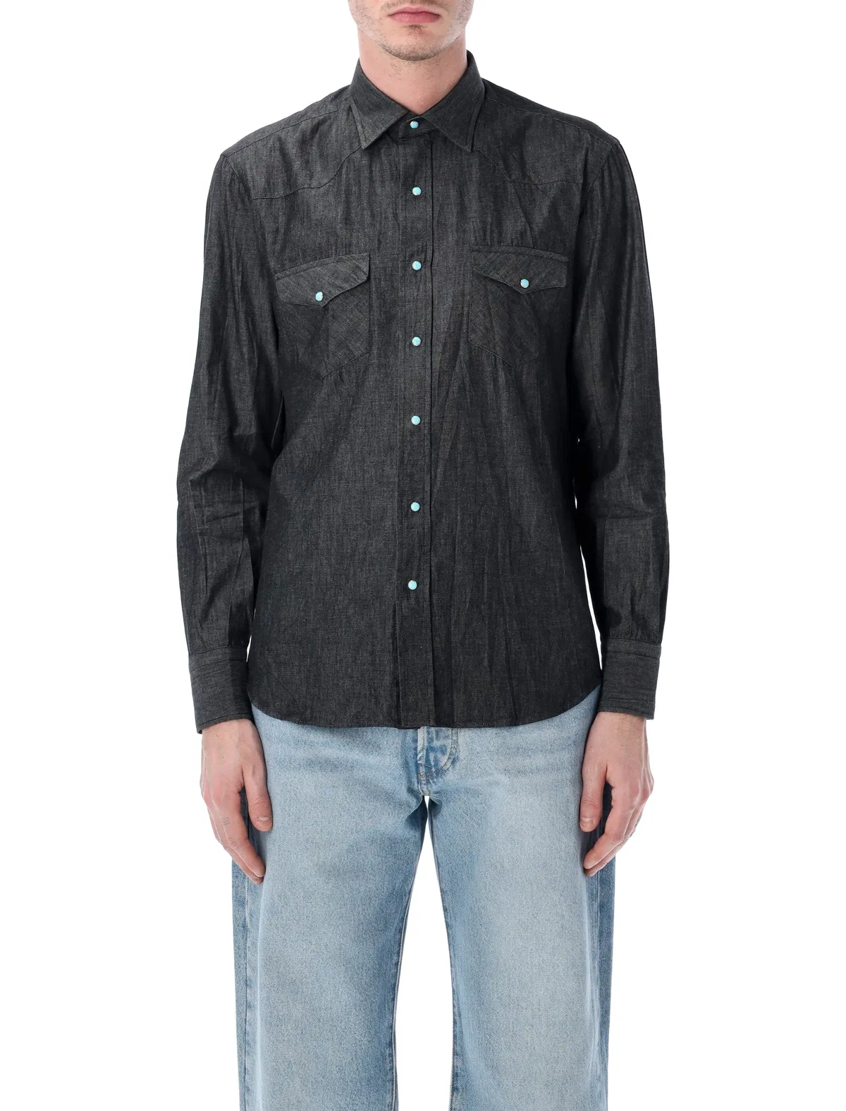 Black Wash Western Shirt