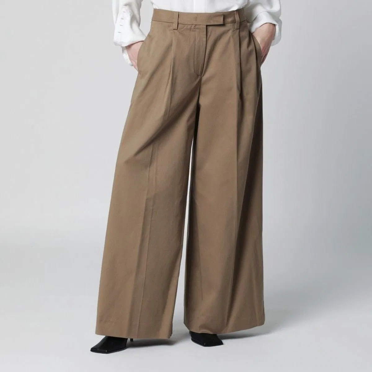 Cognac Cotton Deva Trousers