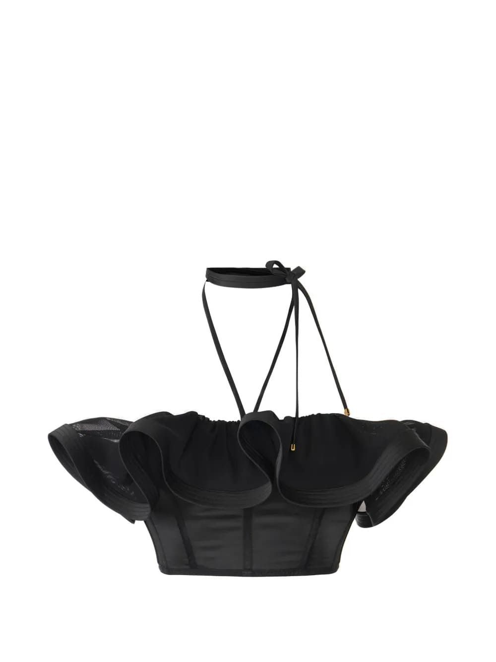 Ruffled Halterneck Top