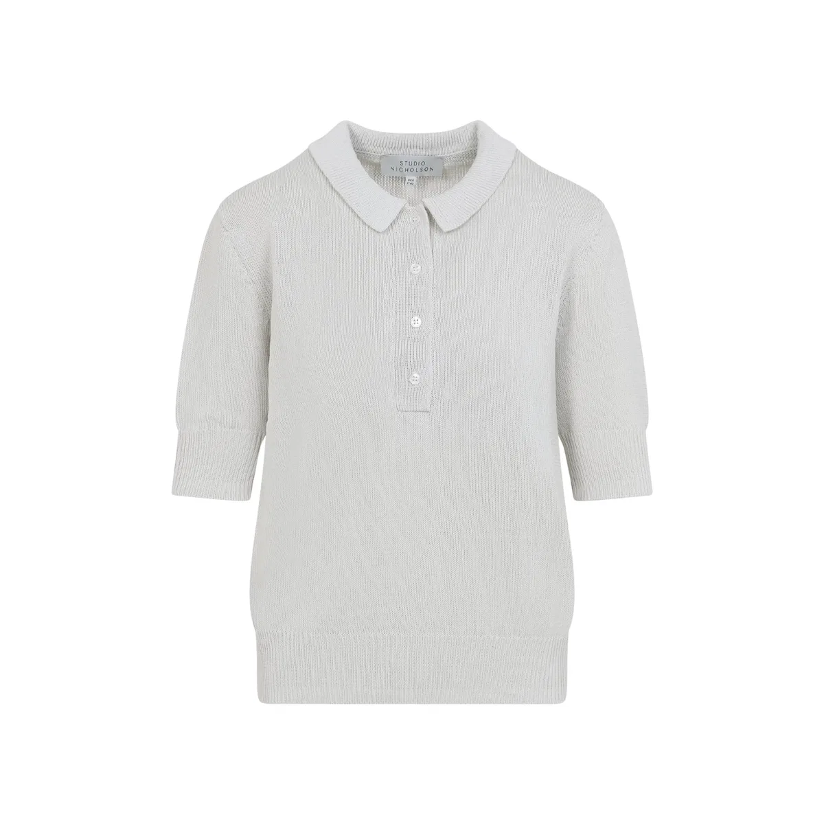 "Knitted Polo" Top