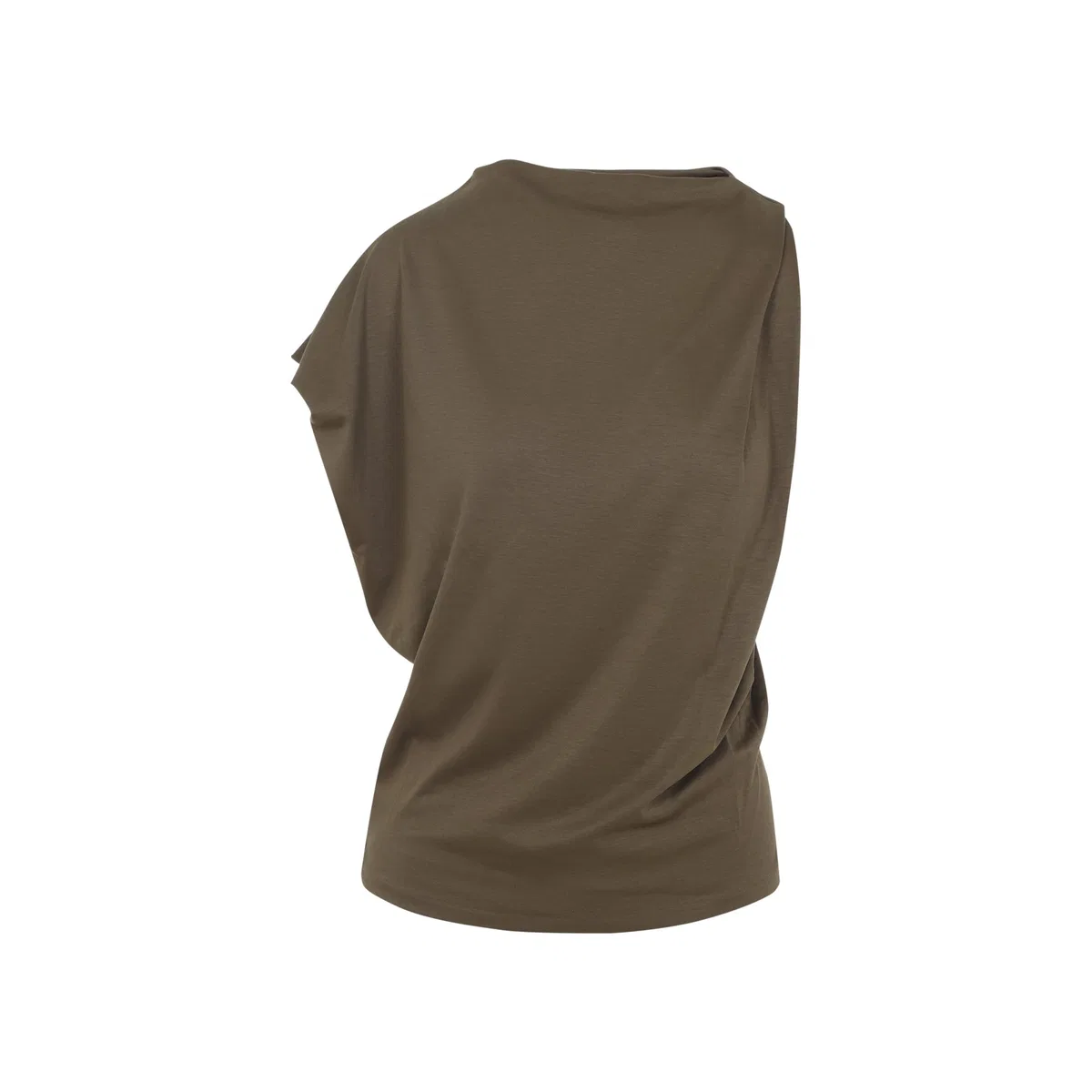Jacquemus Dark Green The Drap Cotton Top